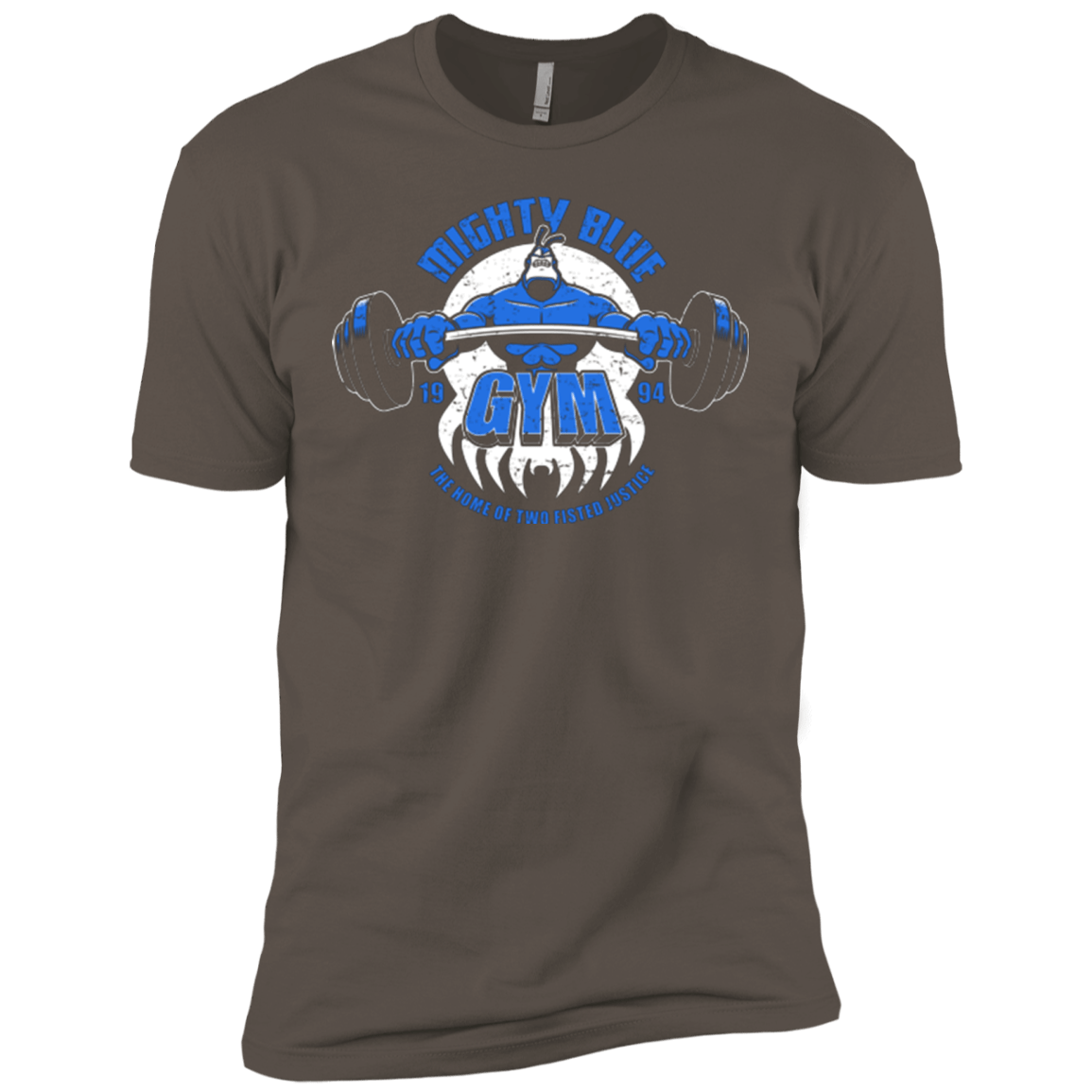 T-Shirts Warm Grey / X-Small Mighty Blue Gym Men's Premium T-Shirt