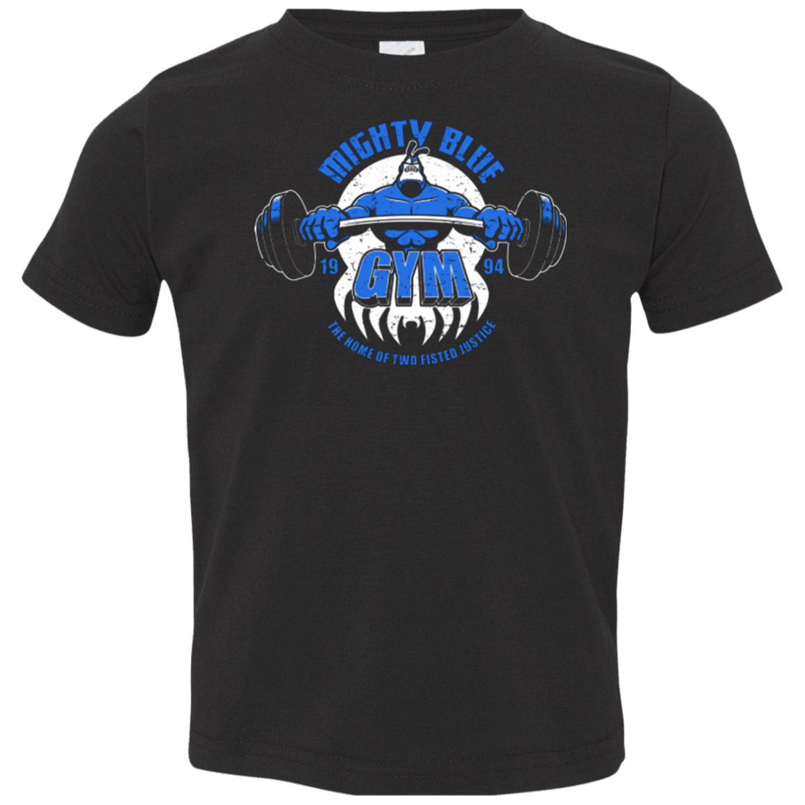 T-Shirts Black / 2T Mighty Blue Gym Toddler Premium T-Shirt