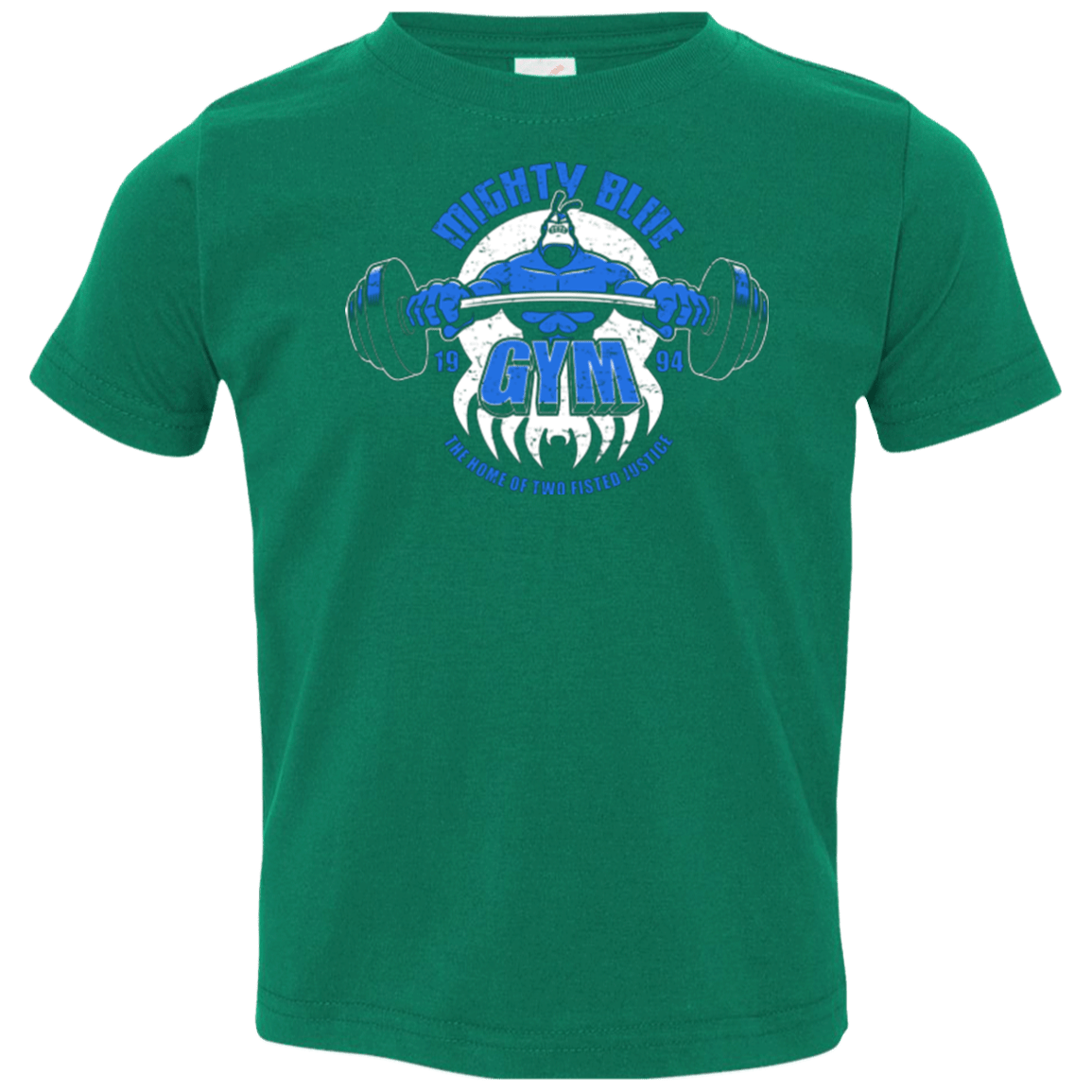 T-Shirts Kelly / 2T Mighty Blue Gym Toddler Premium T-Shirt