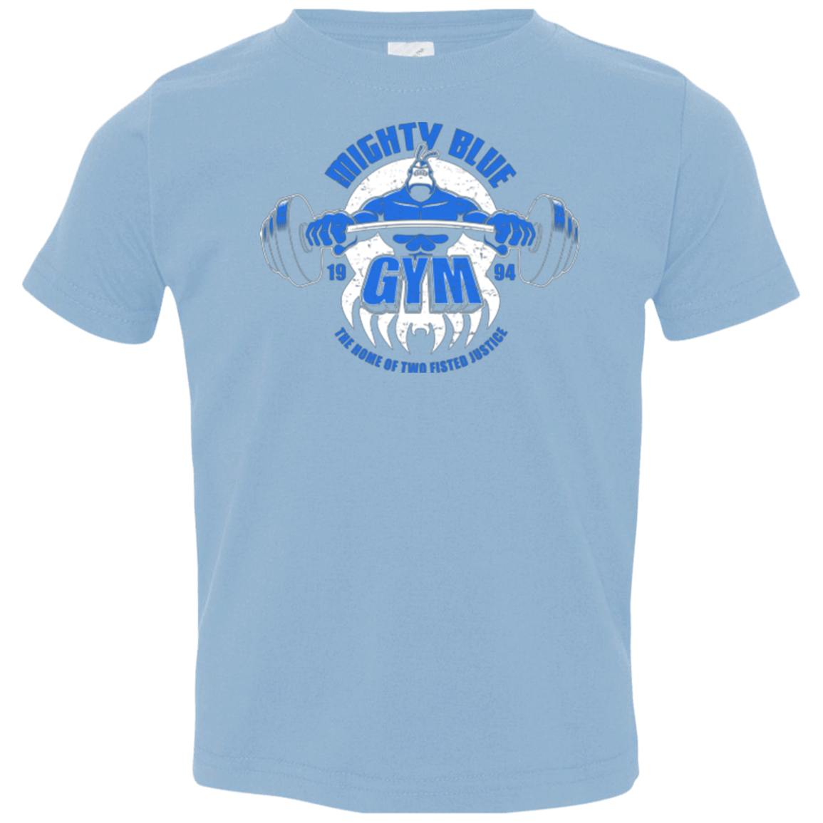 T-Shirts Light Blue / 2T Mighty Blue Gym Toddler Premium T-Shirt