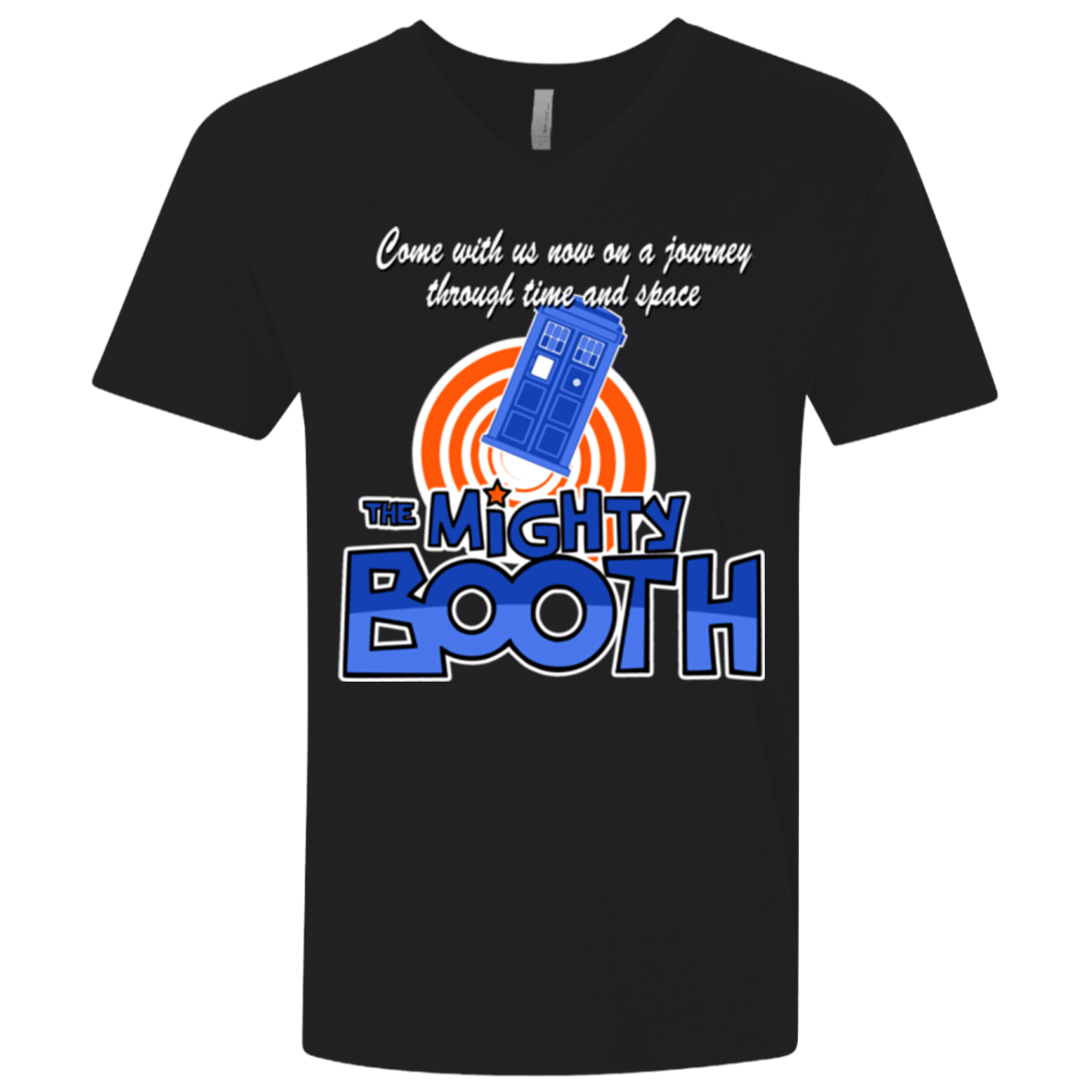 T-Shirts Black / X-Small Mighty Booth Men's Premium V-Neck