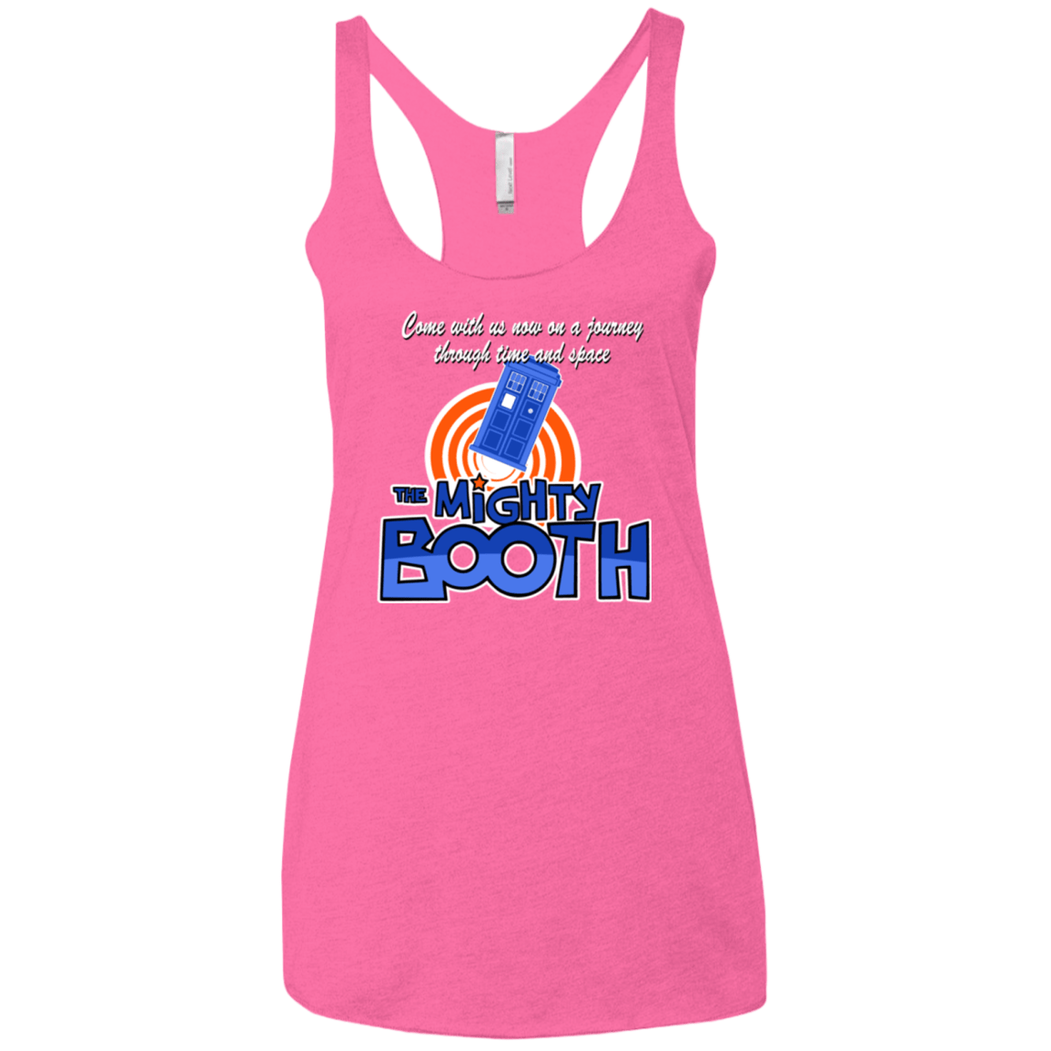 T-Shirts Vintage Pink / X-Small Mighty Booth Women's Triblend Racerback Tank