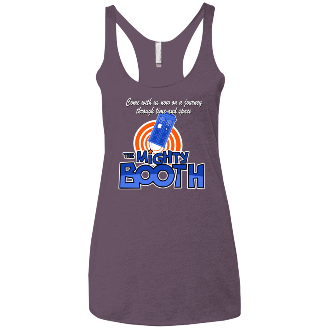 T-Shirts Vintage Purple / X-Small Mighty Booth Women's Triblend Racerback Tank