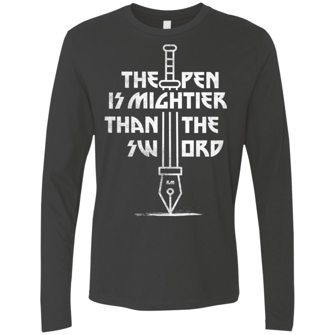 T-Shirts Heavy Metal / S Mighty Pen Men's Premium Long Sleeve