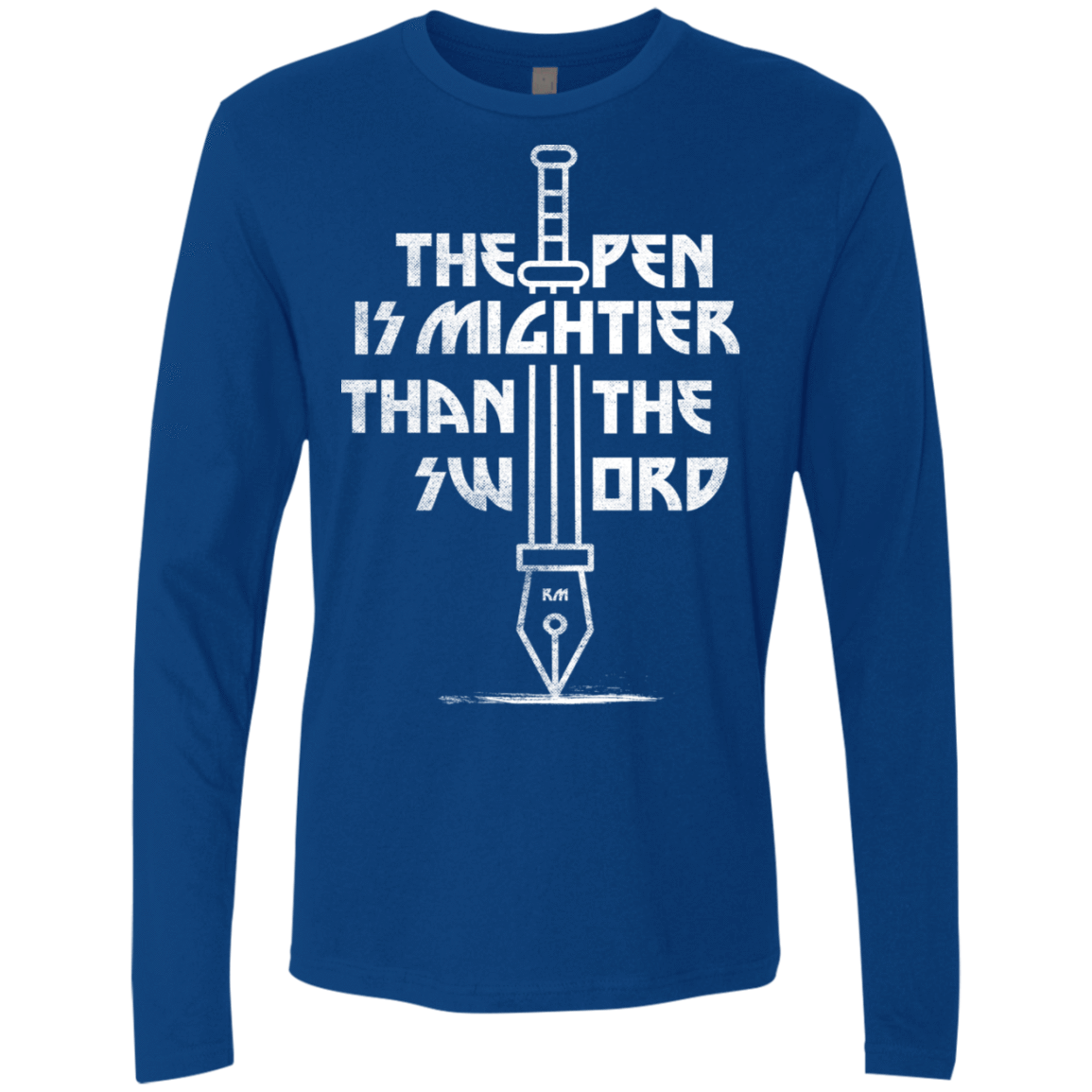 T-Shirts Royal / S Mighty Pen Men's Premium Long Sleeve