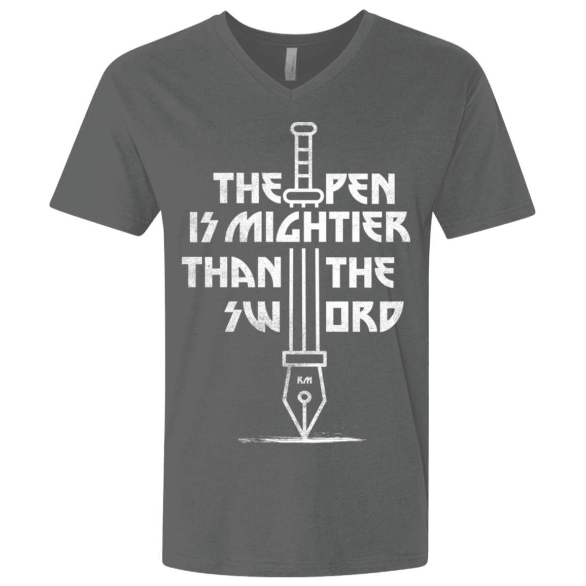 T-Shirts Heavy Metal / X-Small Mighty Pen Men's Premium V-Neck