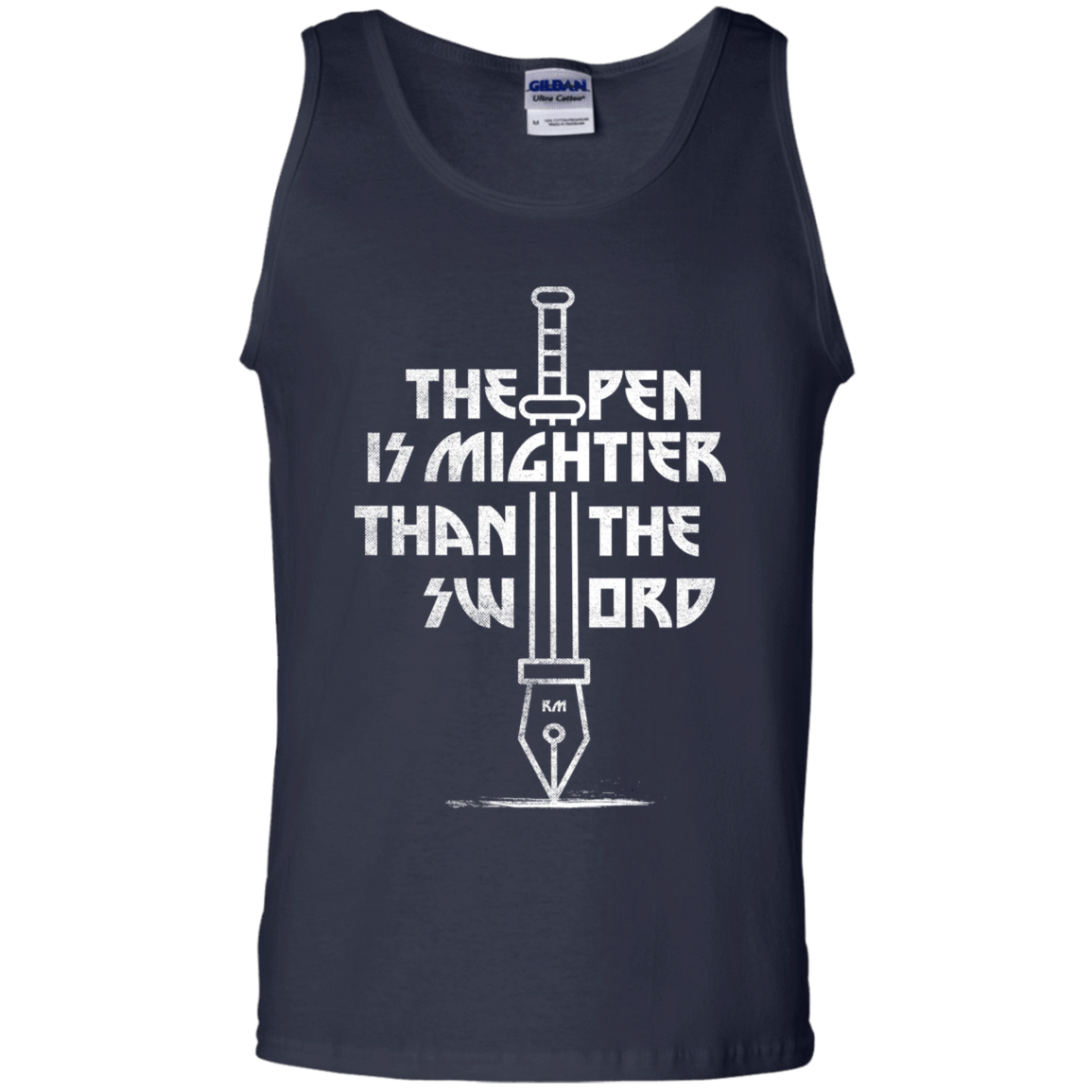 T-Shirts Navy / S Mighty Pen Men's Tank Top