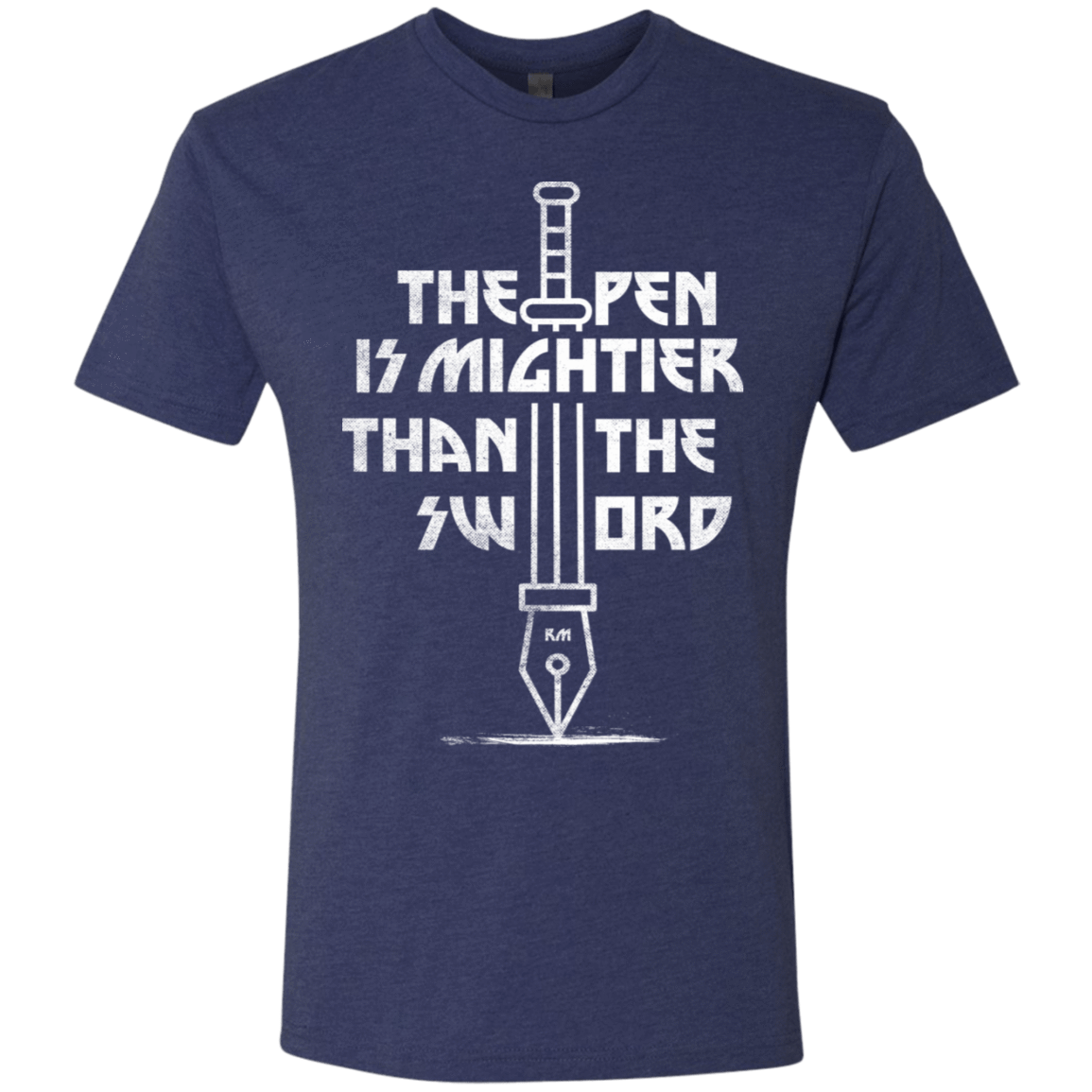 T-Shirts Vintage Navy / S Mighty Pen Men's Triblend T-Shirt