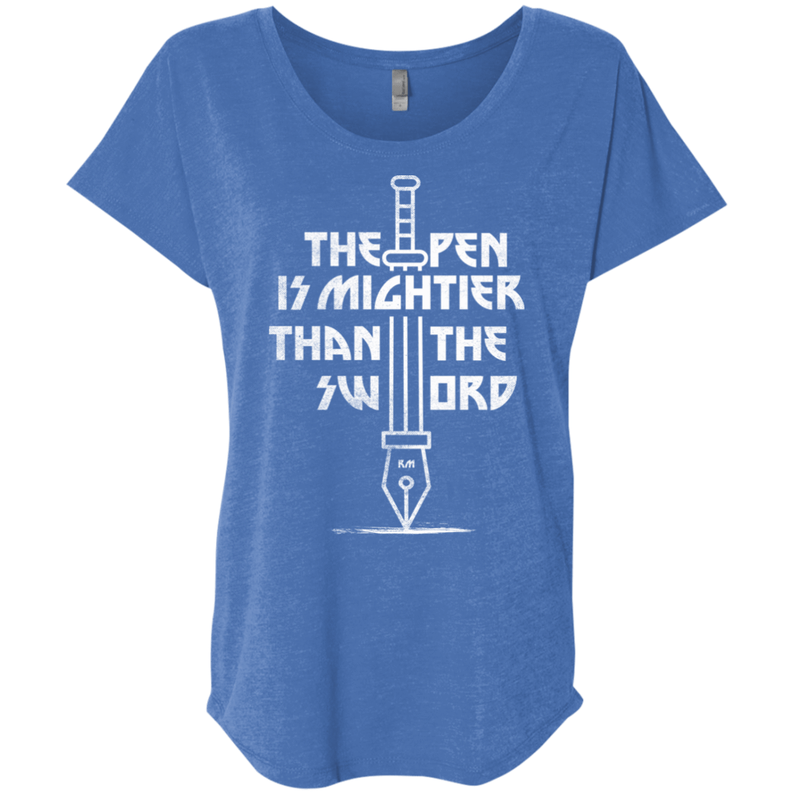 T-Shirts Vintage Royal / X-Small Mighty Pen Triblend Dolman Sleeve