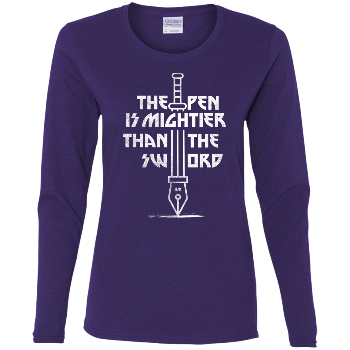 T-Shirts Purple / S Mighty Pen Women's Long Sleeve T-Shirt