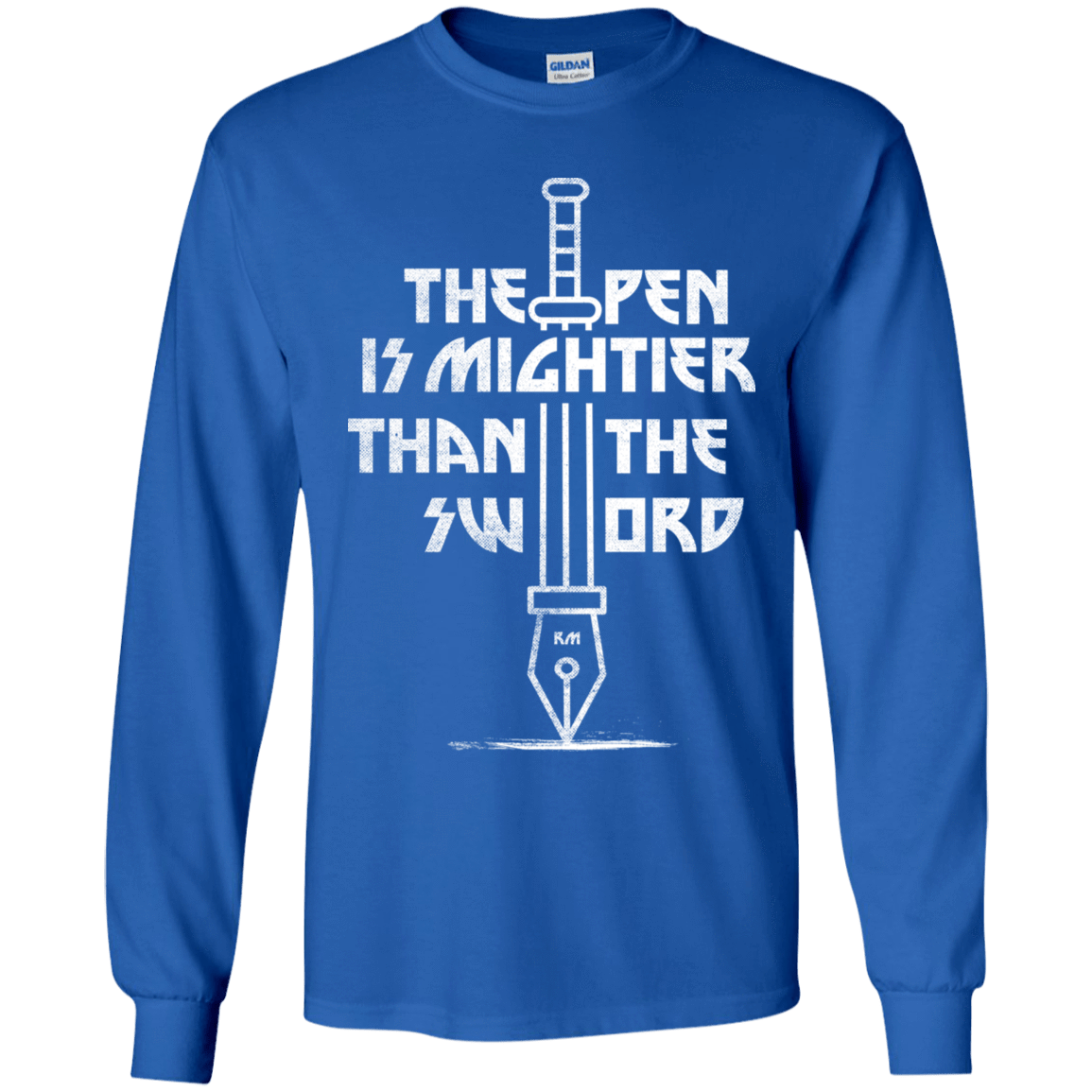 T-Shirts Royal / YS Mighty Pen Youth Long Sleeve T-Shirt