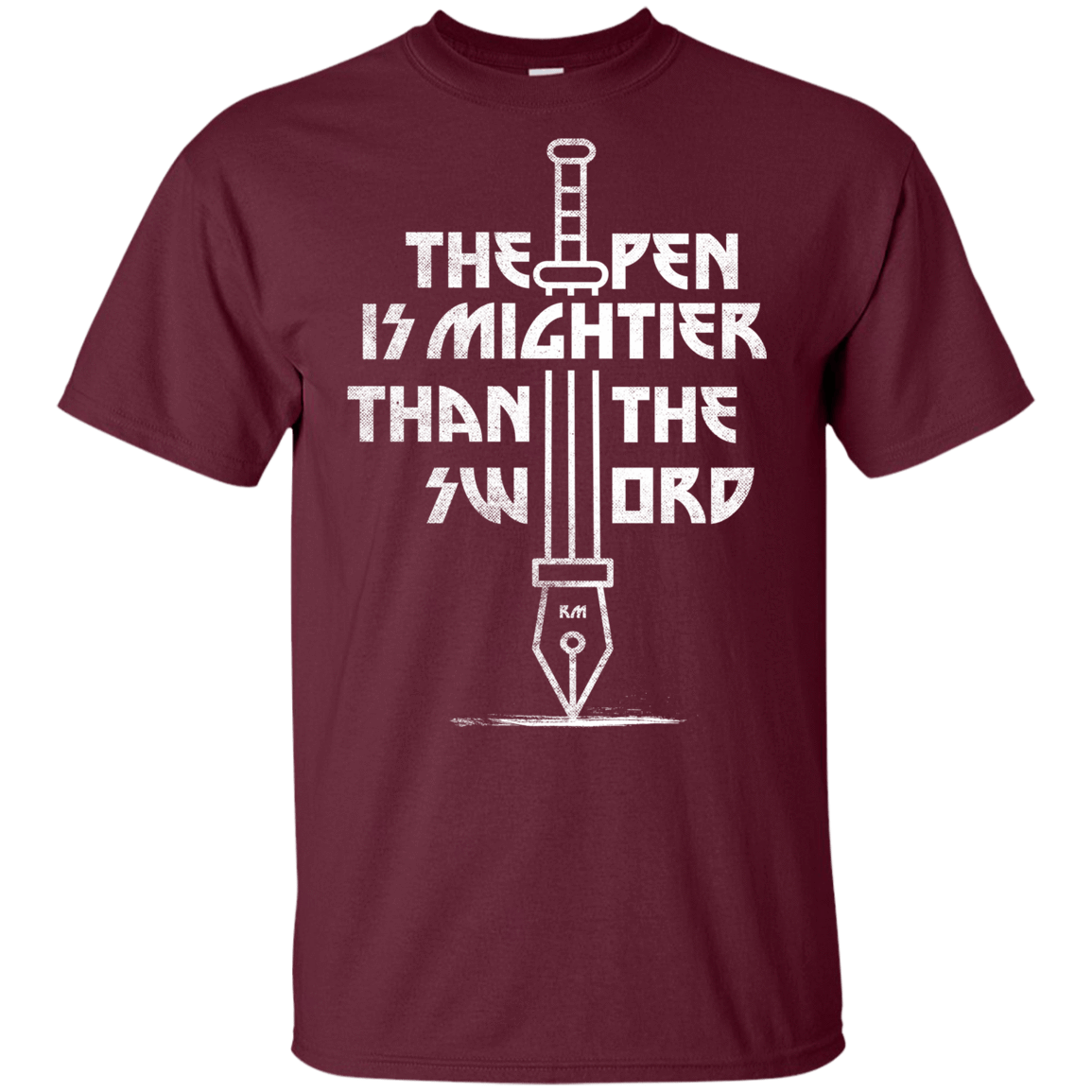 T-Shirts Maroon / YXS Mighty Pen Youth T-Shirt