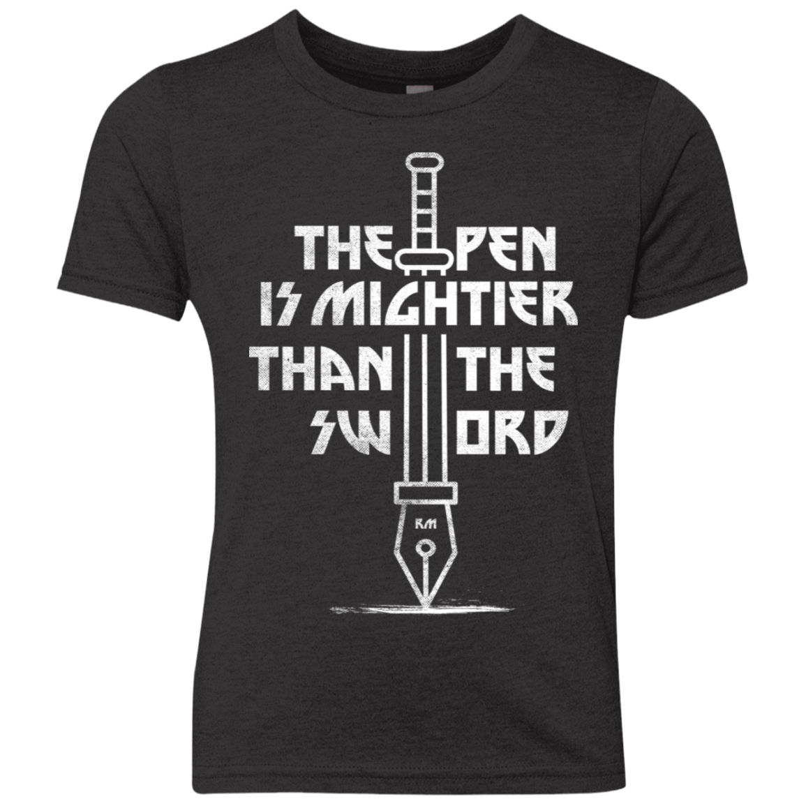 T-Shirts Vintage Black / YXS Mighty Pen Youth Triblend T-Shirt