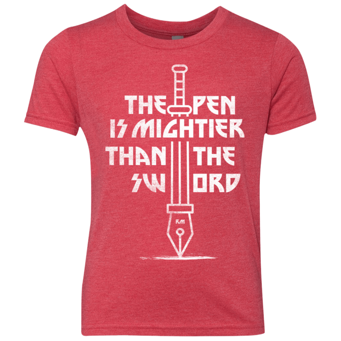 T-Shirts Vintage Red / YXS Mighty Pen Youth Triblend T-Shirt