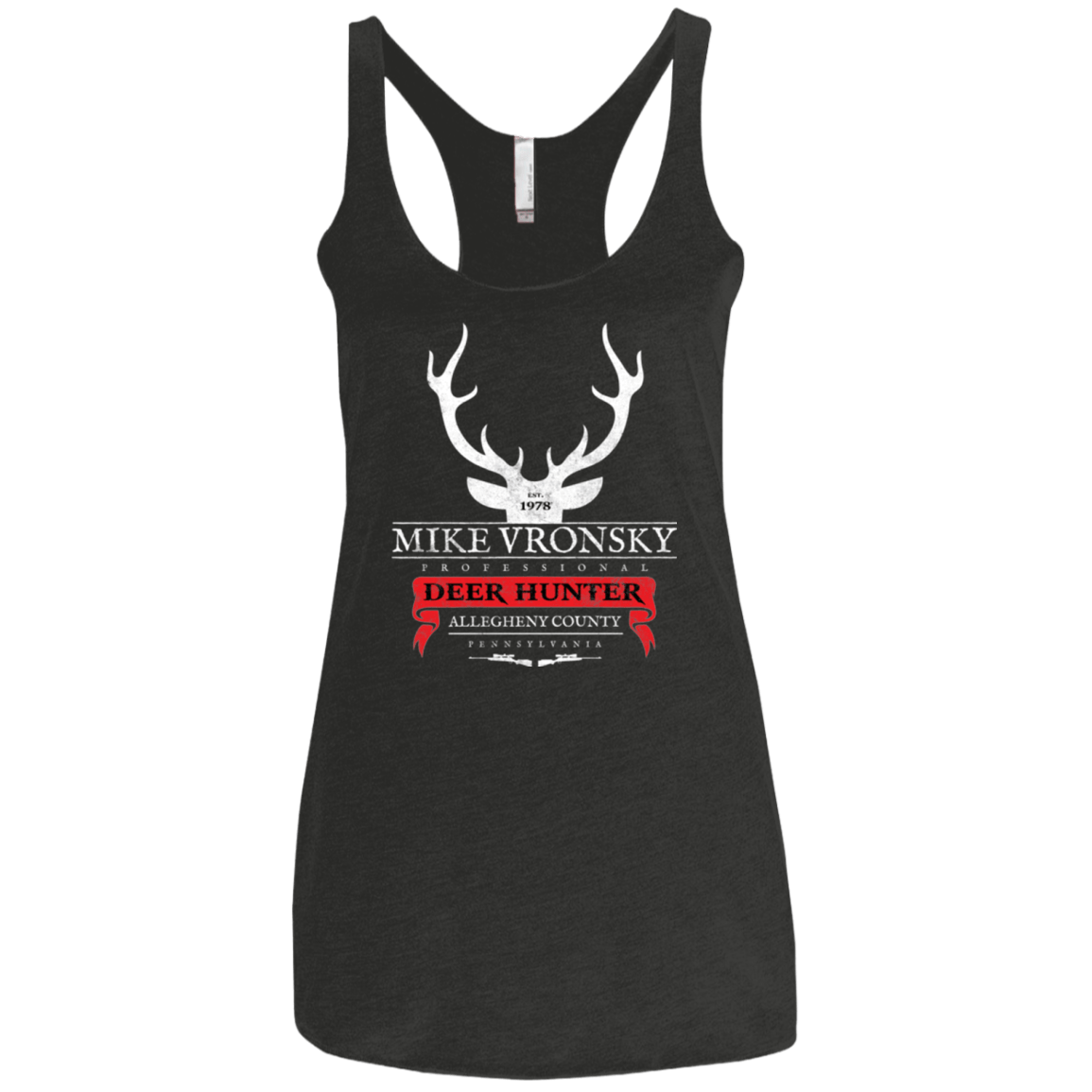 T-Shirts Vintage Black / X-Small Mike Vronsky Women's Triblend Racerback Tank