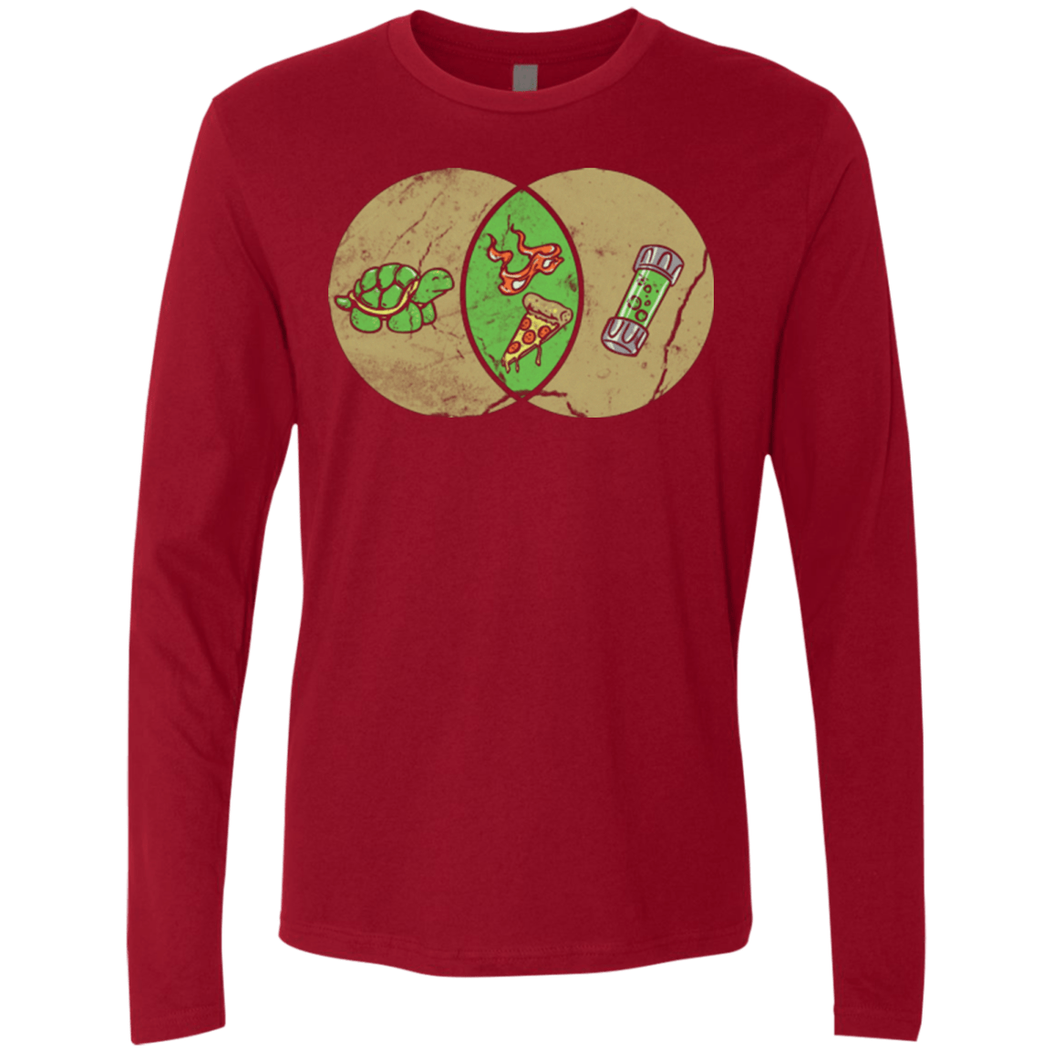 T-Shirts Cardinal / Small Mikey Diagram Men's Premium Long Sleeve