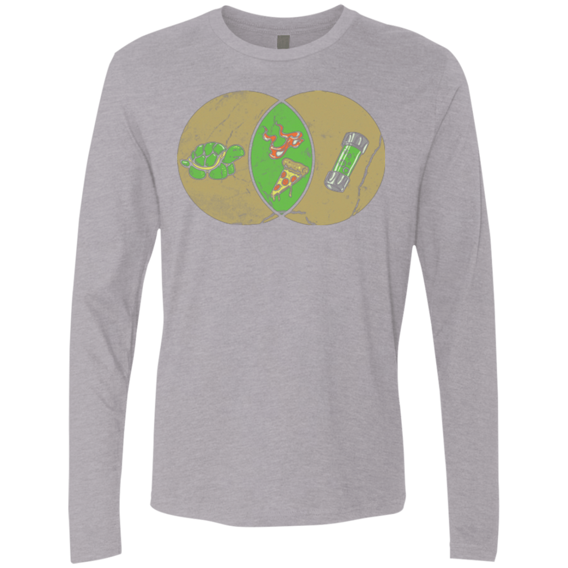 T-Shirts Heather Grey / Small Mikey Diagram Men's Premium Long Sleeve