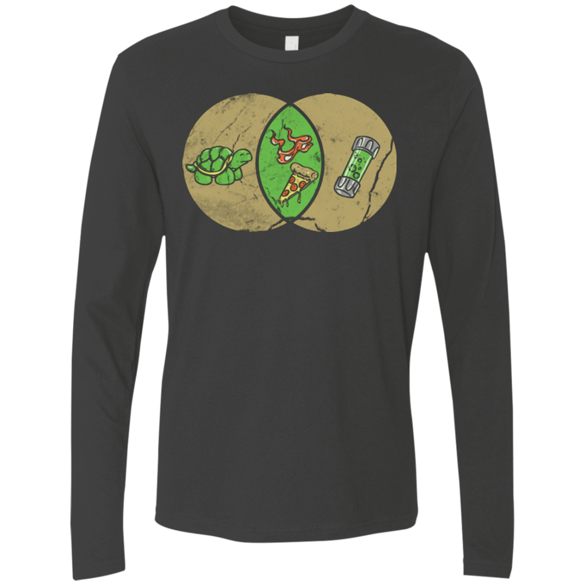 T-Shirts Heavy Metal / Small Mikey Diagram Men's Premium Long Sleeve