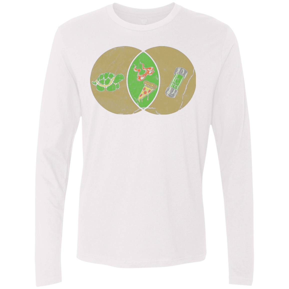 T-Shirts White / Small Mikey Diagram Men's Premium Long Sleeve