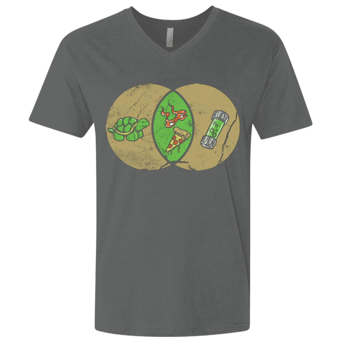 T-Shirts Heavy Metal / X-Small Mikey Diagram Men's Premium V-Neck