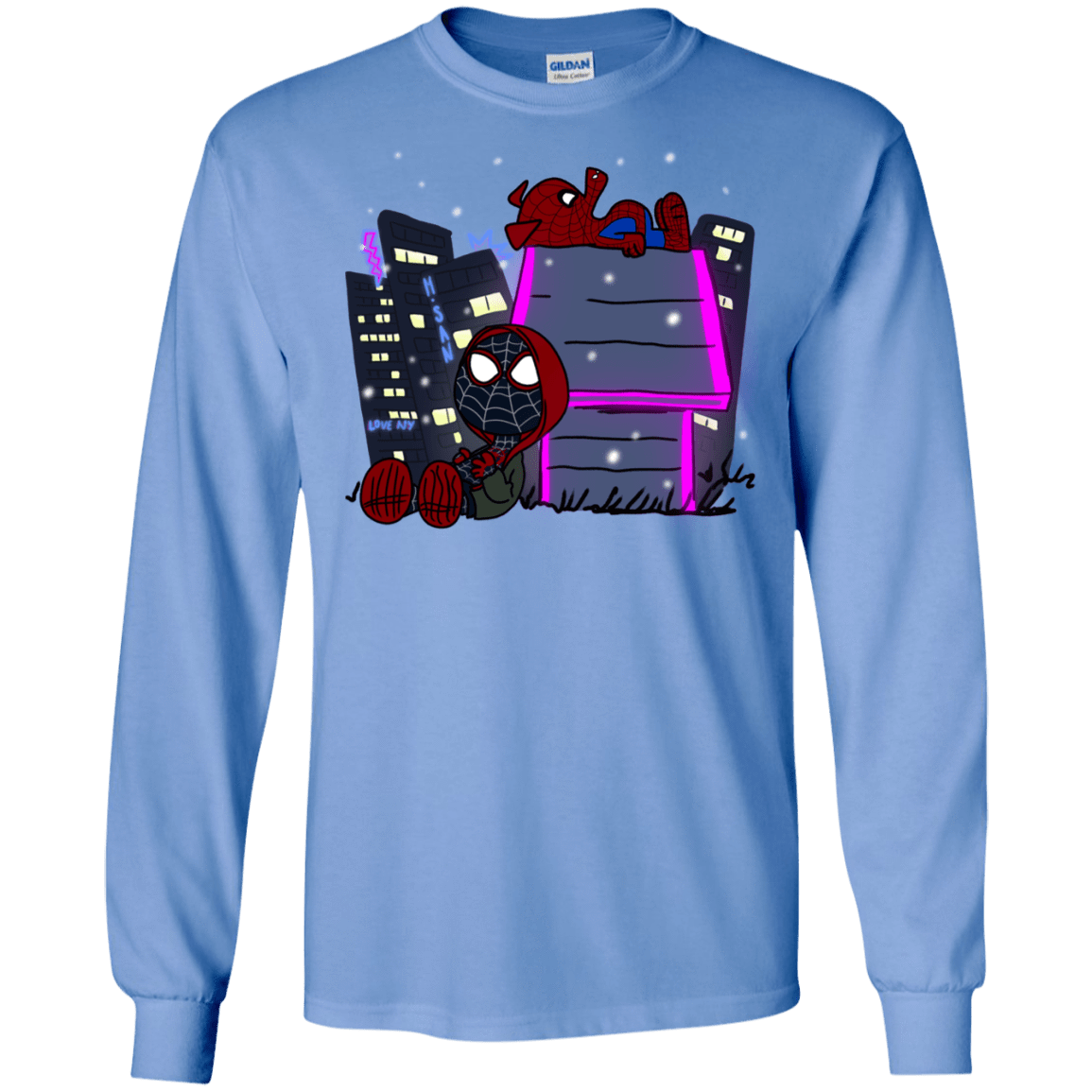 T-Shirts Carolina Blue / S Miles and Porker Men's Long Sleeve T-Shirt