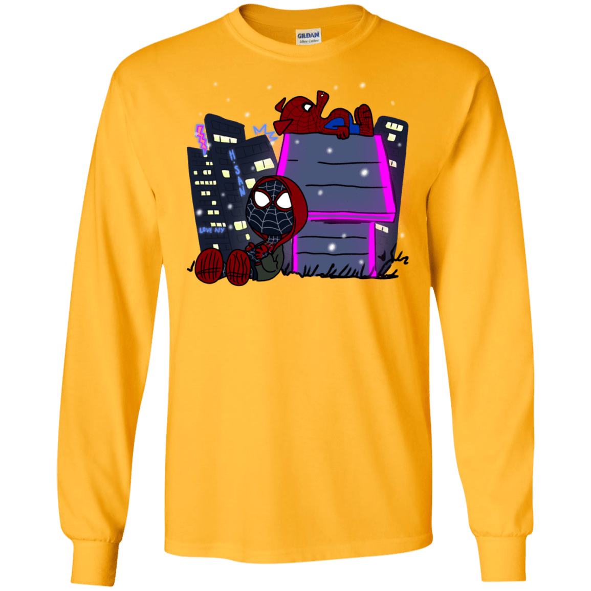 T-Shirts Gold / S Miles and Porker Men's Long Sleeve T-Shirt