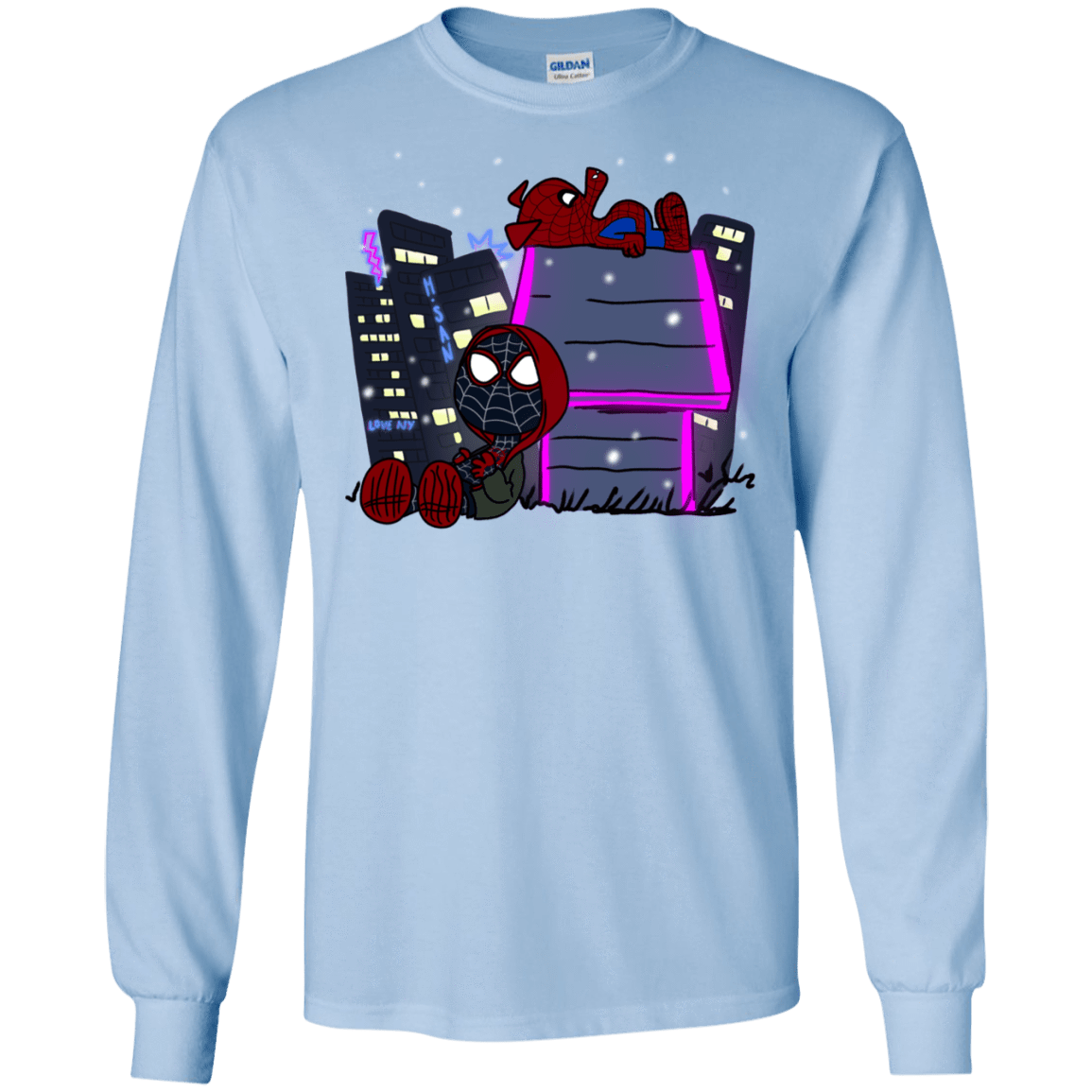 T-Shirts Light Blue / S Miles and Porker Men's Long Sleeve T-Shirt