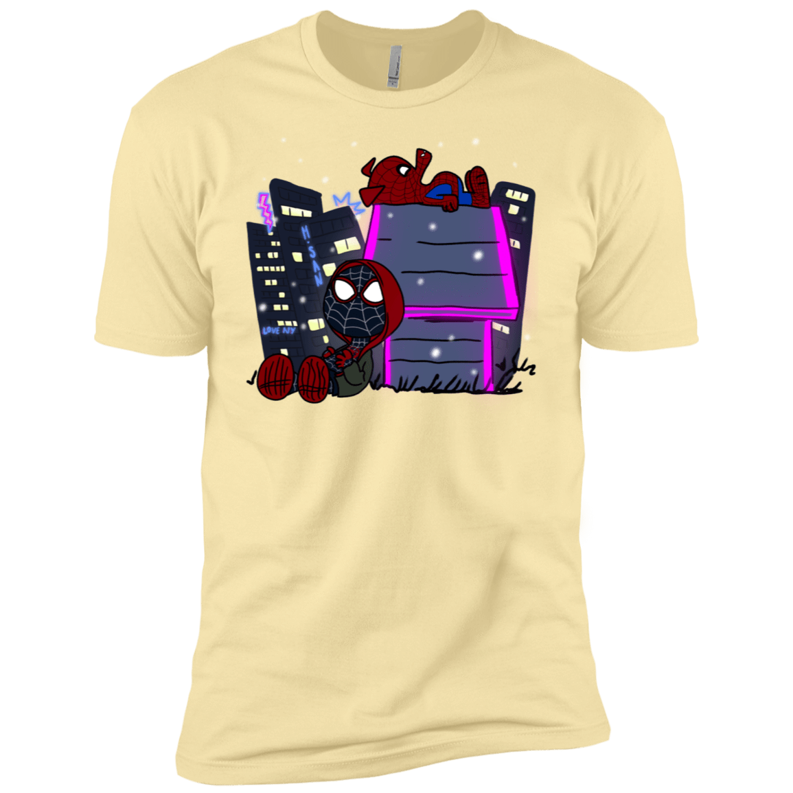 T-Shirts Banana Cream / X-Small Miles and Porker Men's Premium T-Shirt