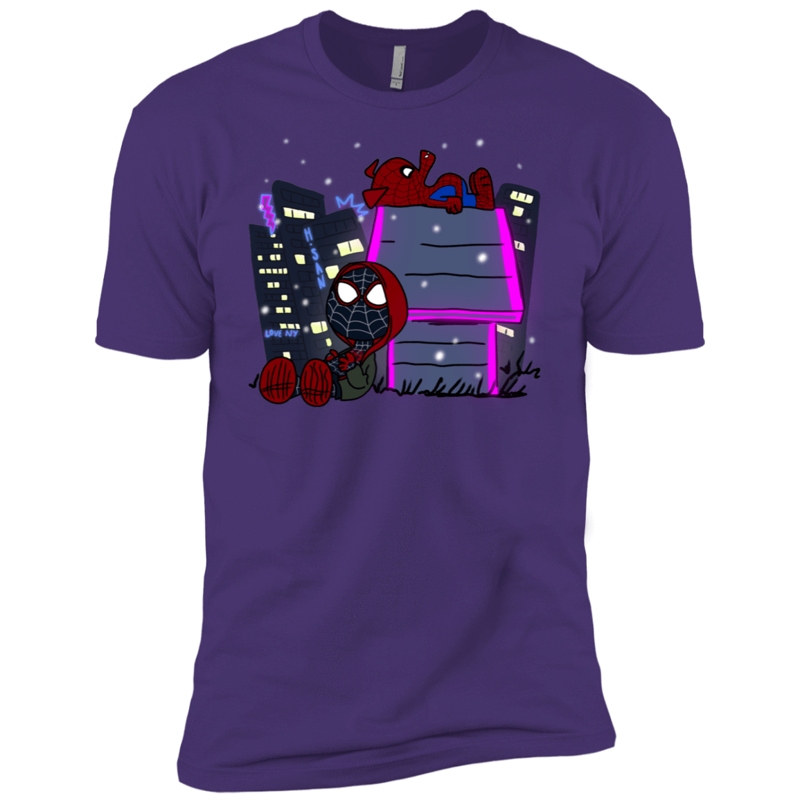 T-Shirts Purple Rush/ / X-Small Miles and Porker Men's Premium T-Shirt