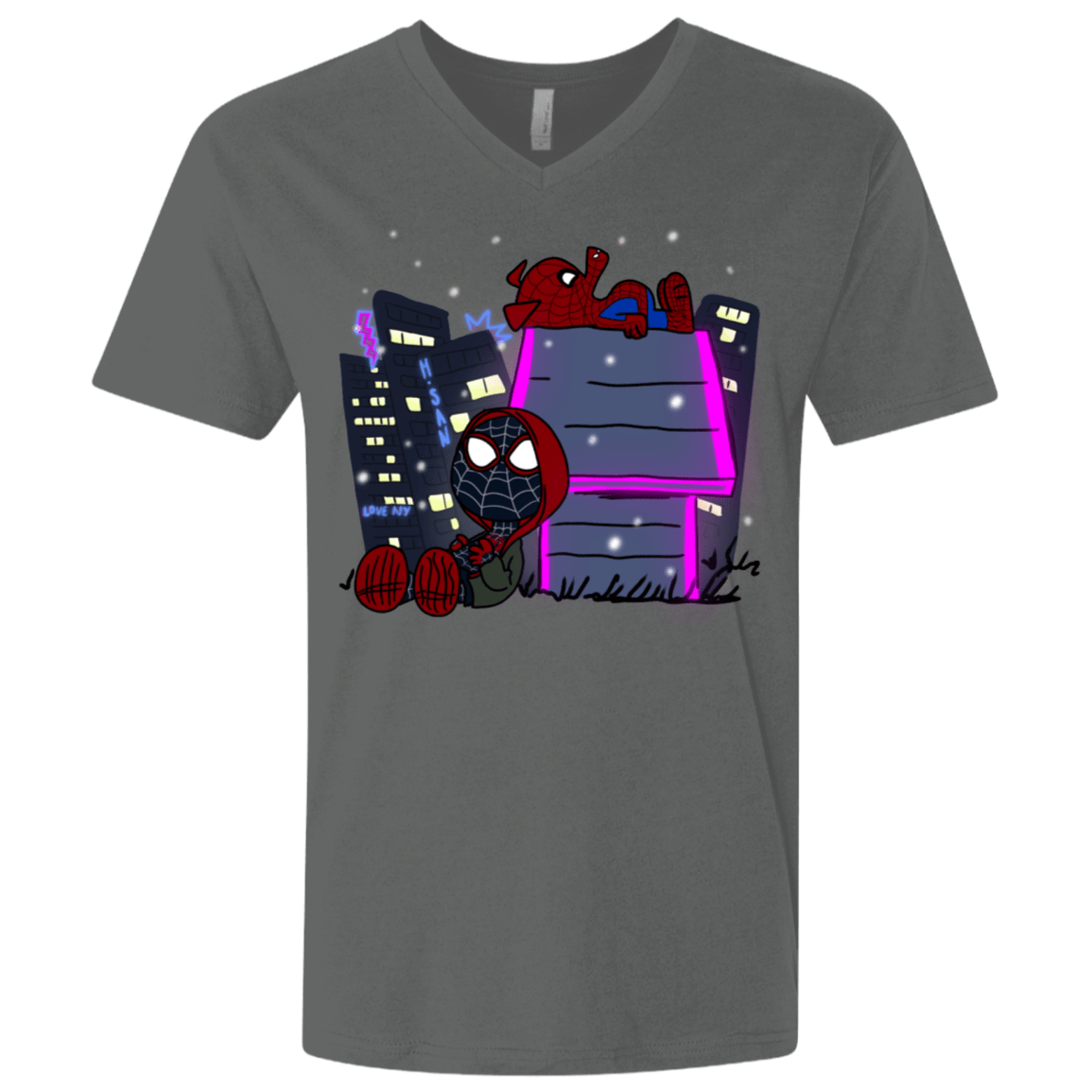 T-Shirts Heavy Metal / X-Small Miles and Porker Men's Premium V-Neck