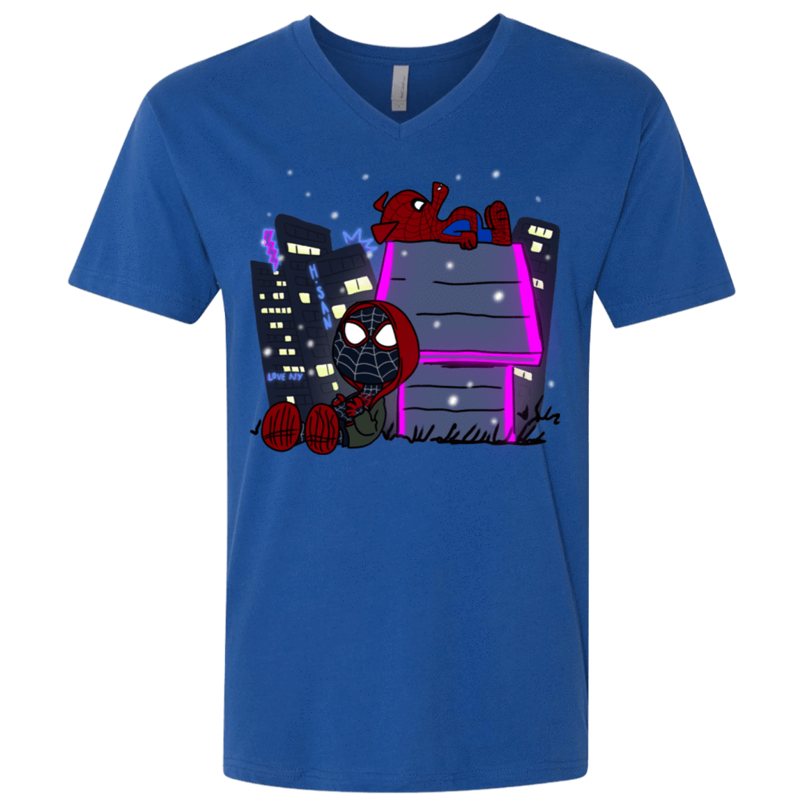 T-Shirts Royal / X-Small Miles and Porker Men's Premium V-Neck