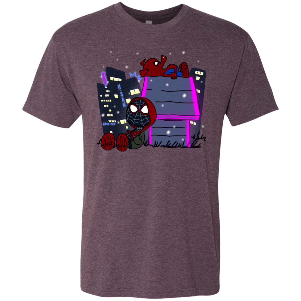 T-Shirts Vintage Purple / S Miles and Porker Men's Triblend T-Shirt