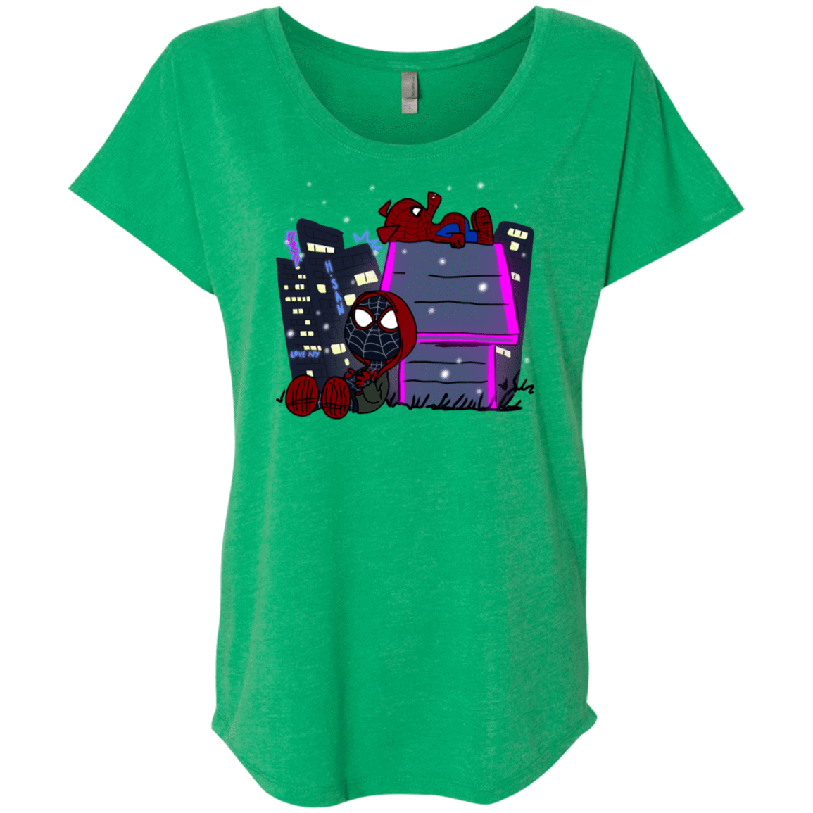 T-Shirts Envy / X-Small Miles and Porker Triblend Dolman Sleeve