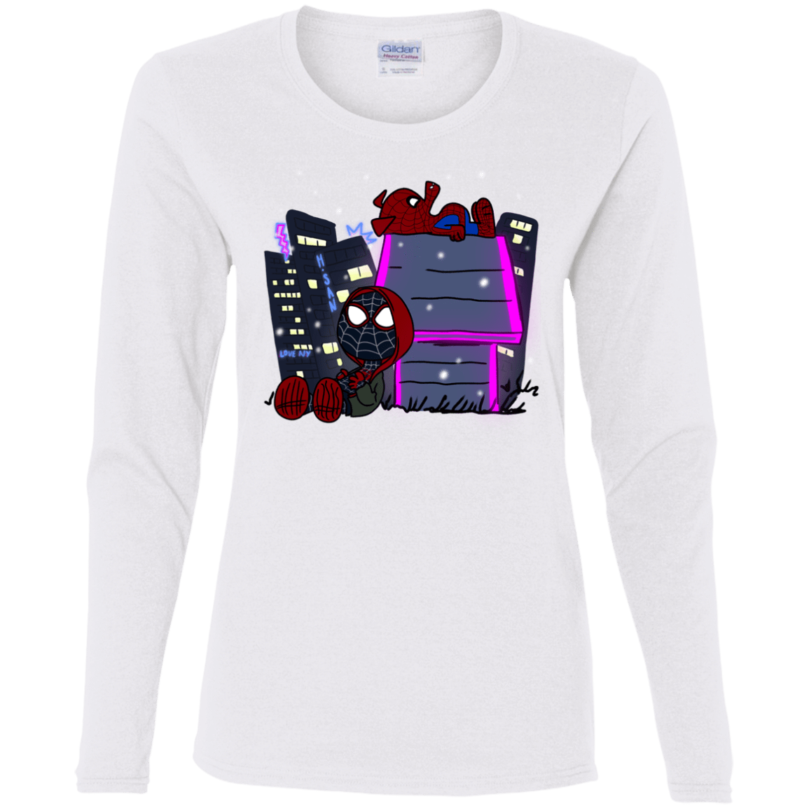 T-Shirts White / S Miles and Porker Women's Long Sleeve T-Shirt