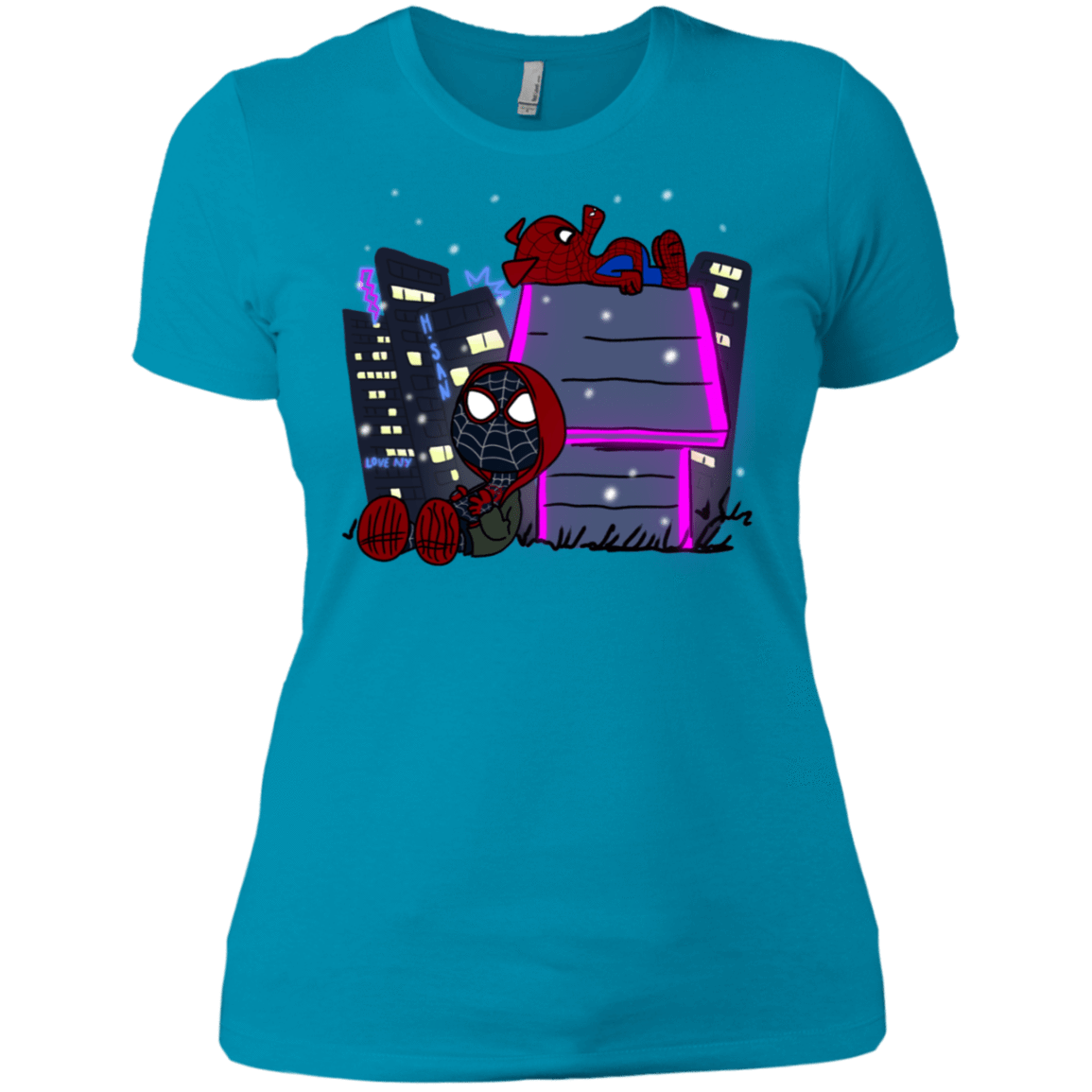 T-Shirts Turquoise / X-Small Miles and Porker Women's Premium T-Shirt