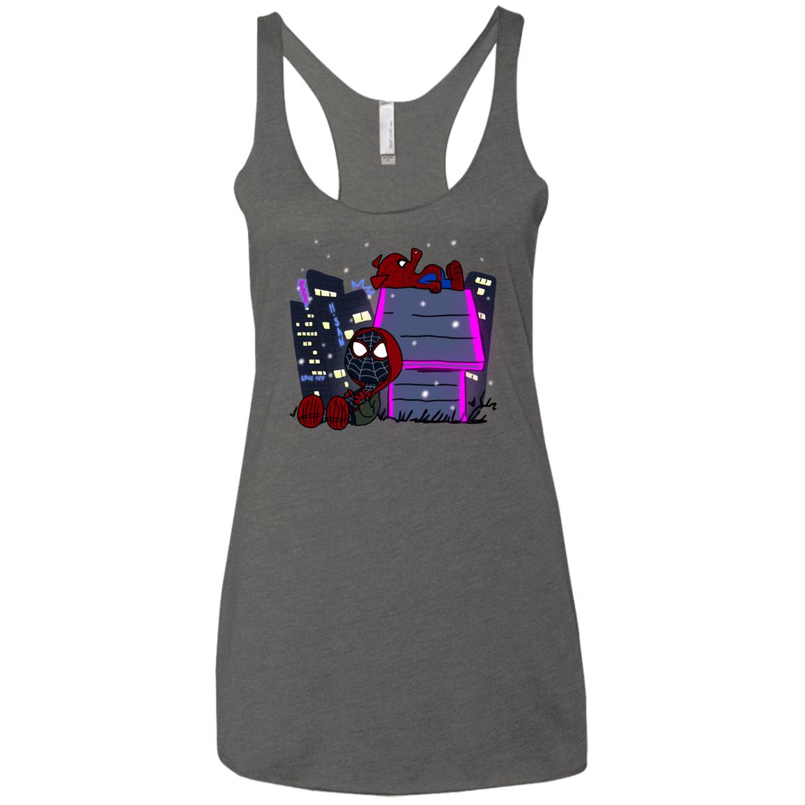 T-Shirts Premium Heather / X-Small Miles and Porker Women's Triblend Racerback Tank