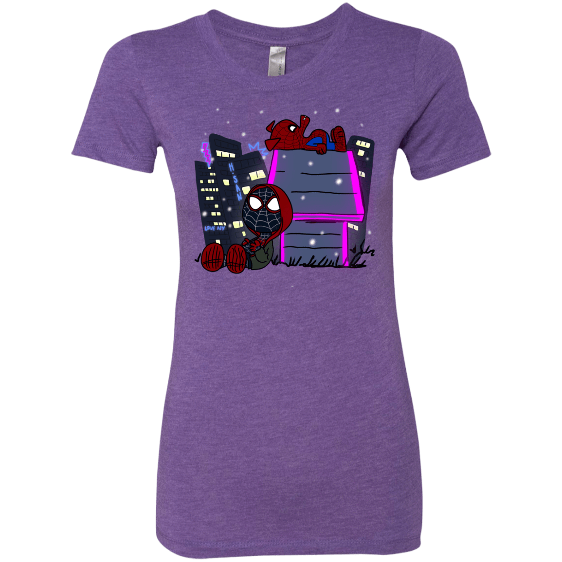 T-Shirts Purple Rush / S Miles and Porker Women's Triblend T-Shirt