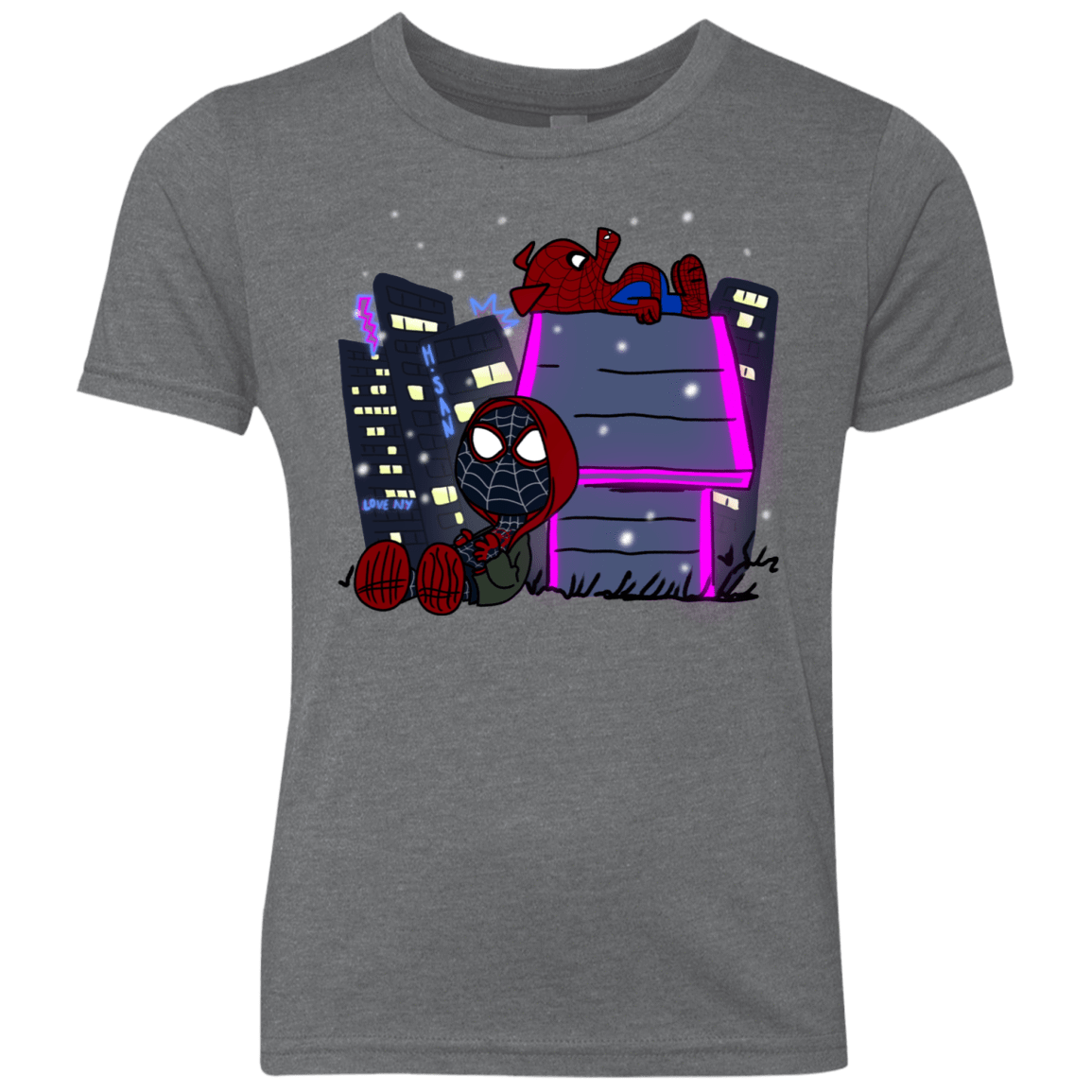 T-Shirts Premium Heather / YXS Miles and Porker Youth Triblend T-Shirt