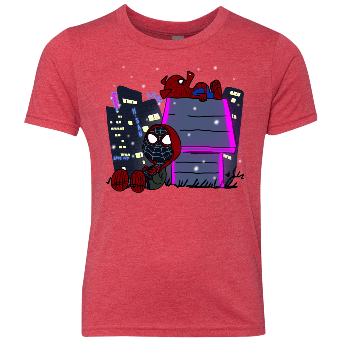 T-Shirts Vintage Red / YXS Miles and Porker Youth Triblend T-Shirt