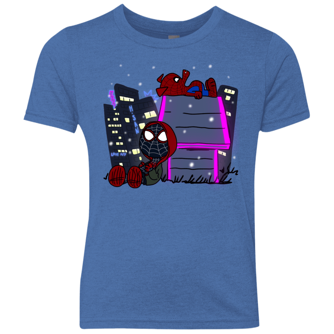 T-Shirts Vintage Royal / YXS Miles and Porker Youth Triblend T-Shirt