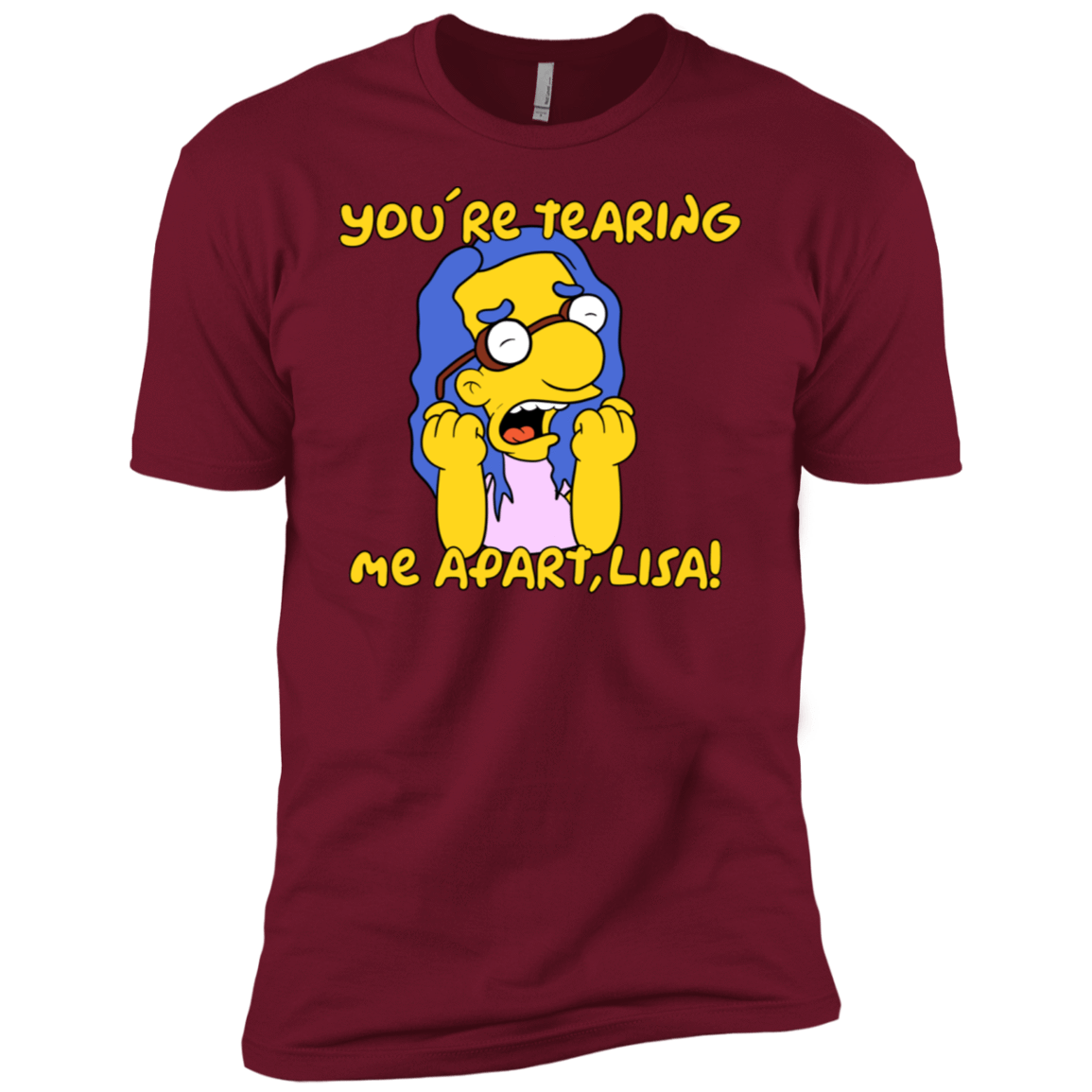 T-Shirts Cardinal / X-Small Milhouse Wiseau Men's Premium T-Shirt