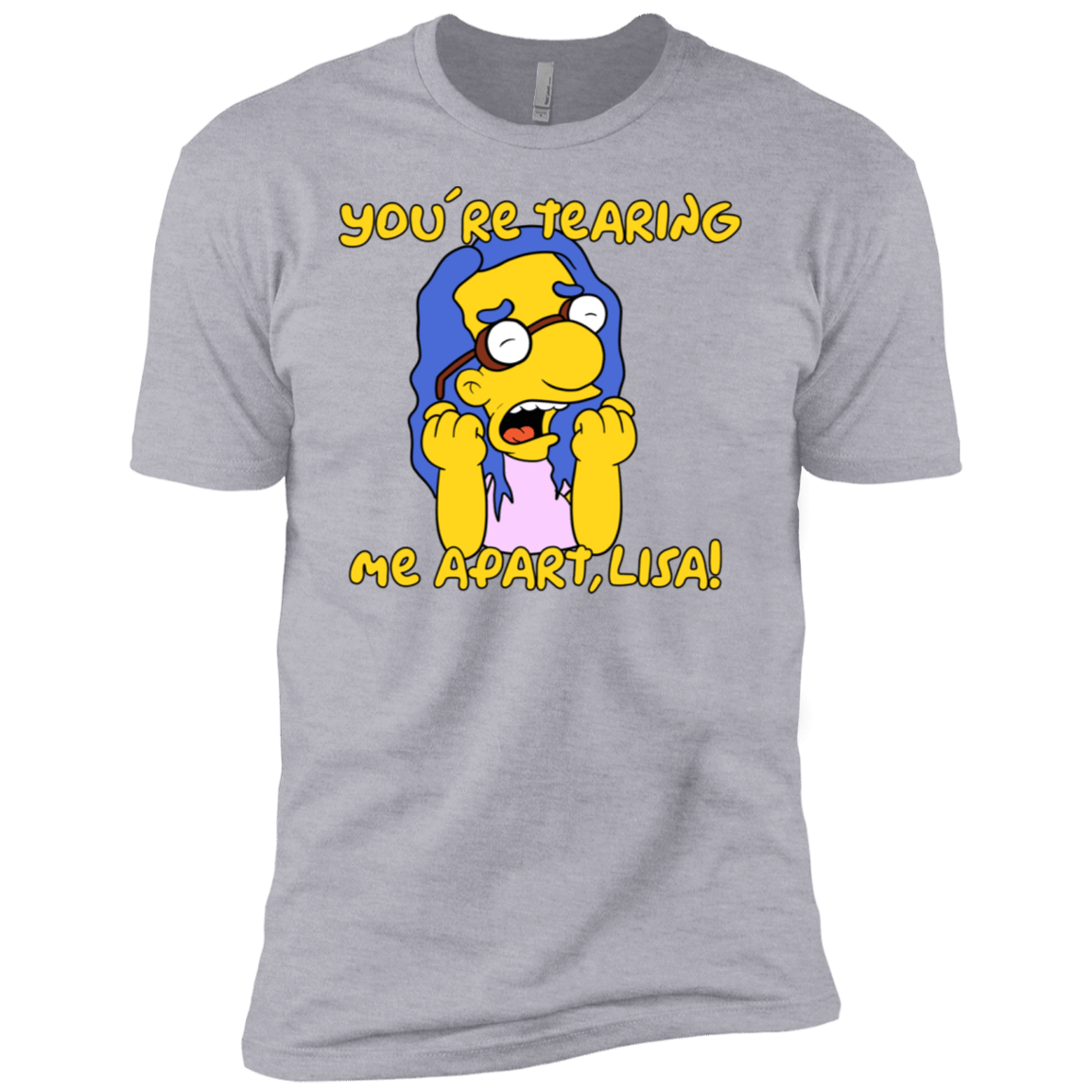 T-Shirts Heather Grey / X-Small Milhouse Wiseau Men's Premium T-Shirt