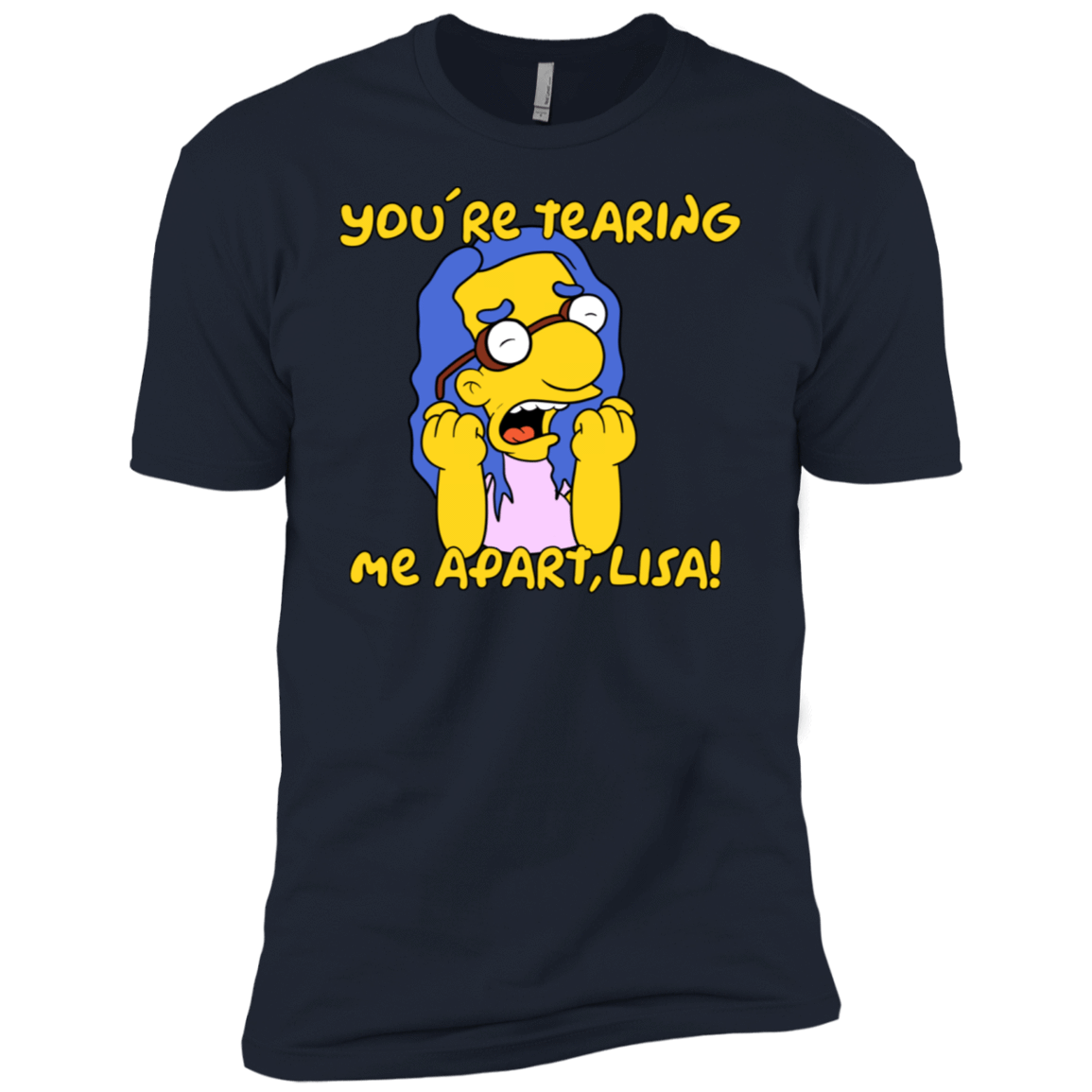 T-Shirts Midnight Navy / X-Small Milhouse Wiseau Men's Premium T-Shirt