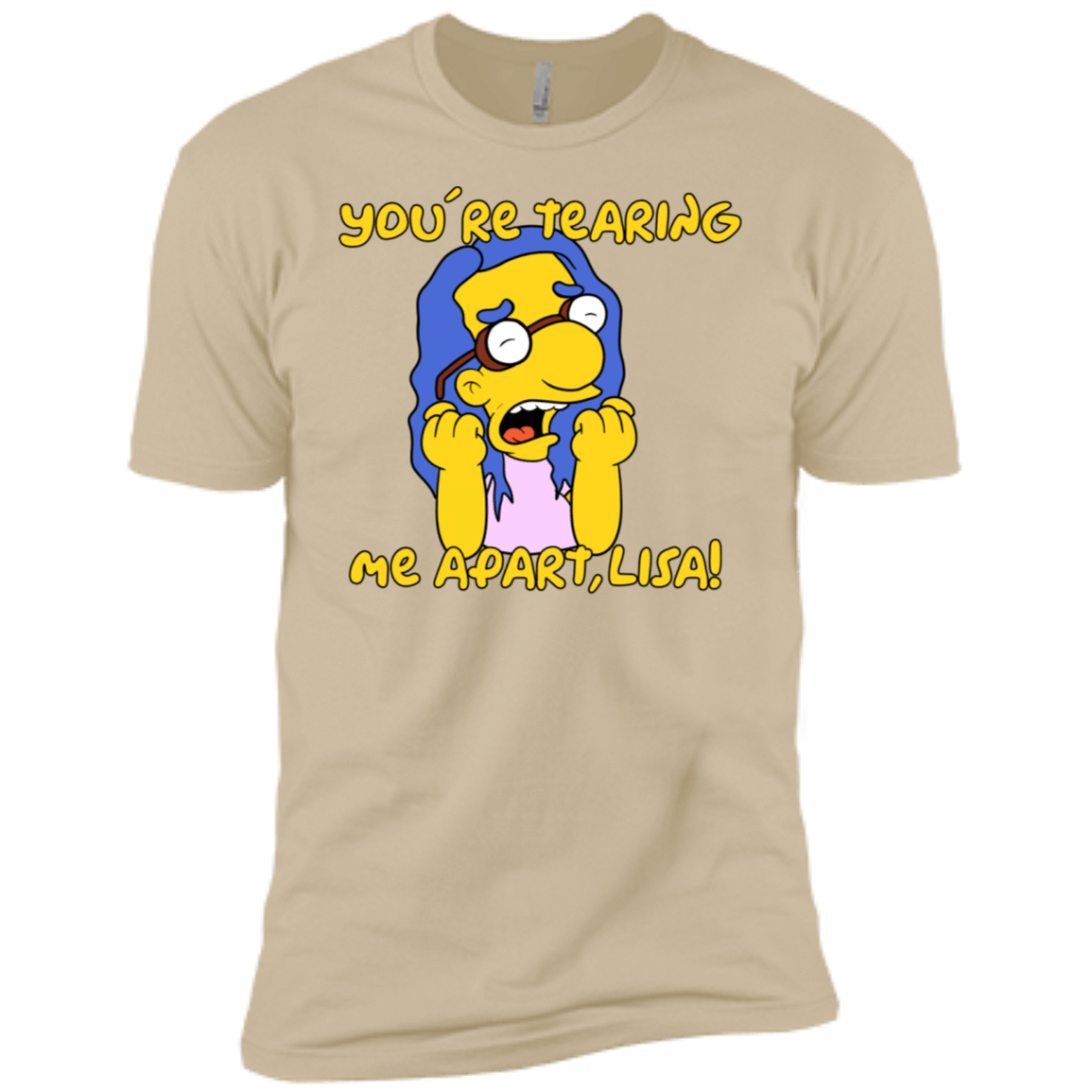 T-Shirts Sand / X-Small Milhouse Wiseau Men's Premium T-Shirt