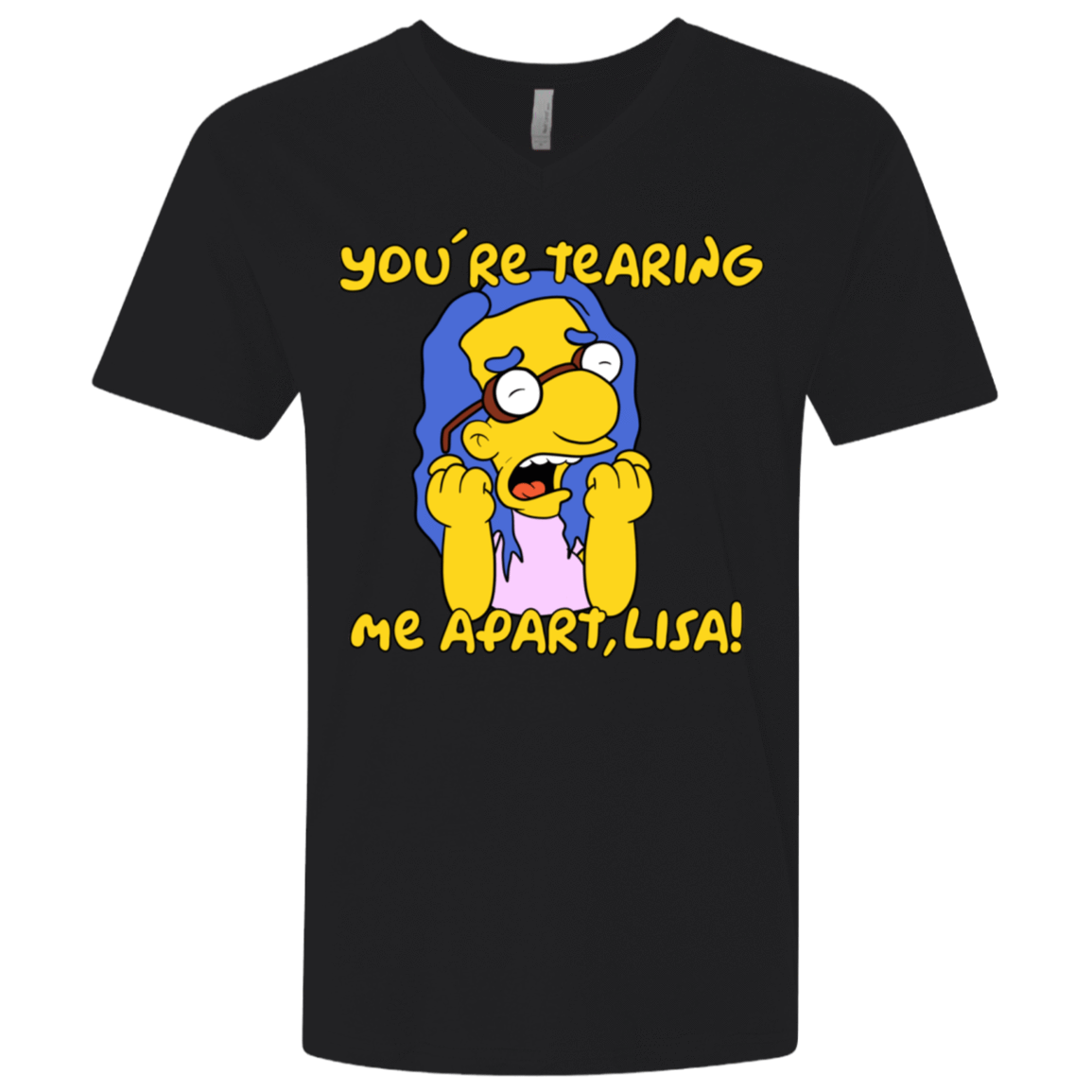 T-Shirts Black / X-Small Milhouse Wiseau Men's Premium V-Neck