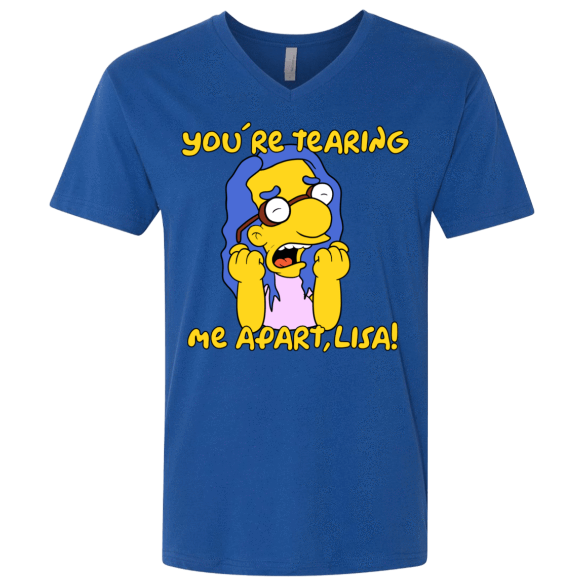 T-Shirts Royal / X-Small Milhouse Wiseau Men's Premium V-Neck