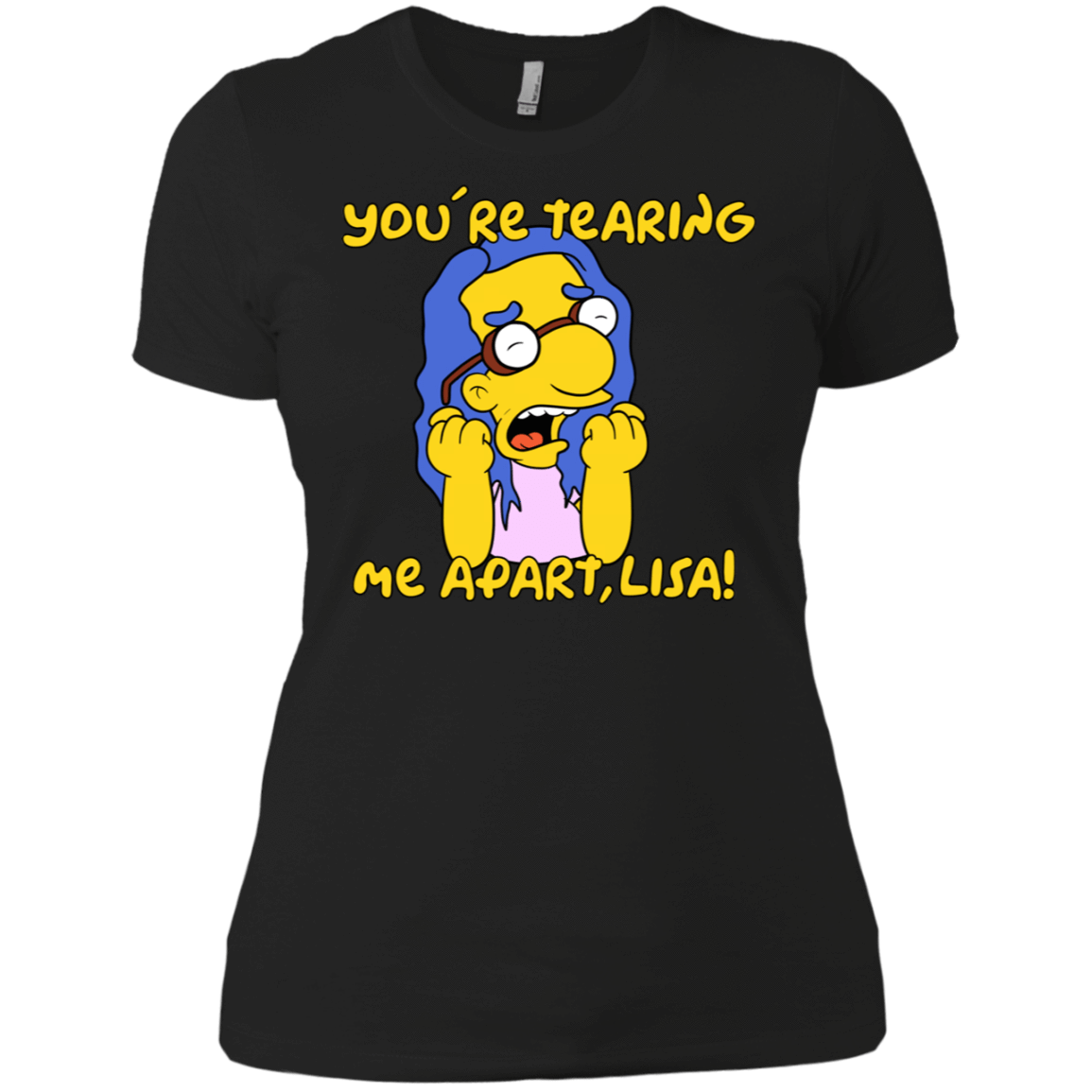 T-Shirts Black / X-Small Milhouse Wiseau Women's Premium T-Shirt