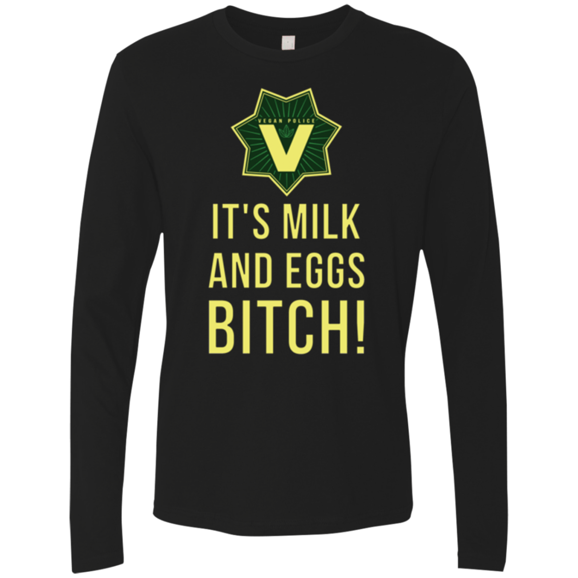 T-Shirts Black / Small Milk and Eggs Men's Premium Long Sleeve