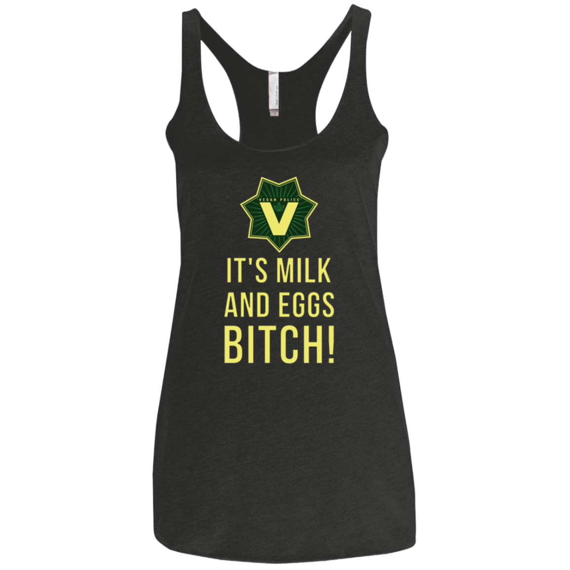 T-Shirts Vintage Black / X-Small Milk and Eggs Women's Triblend Racerback Tank