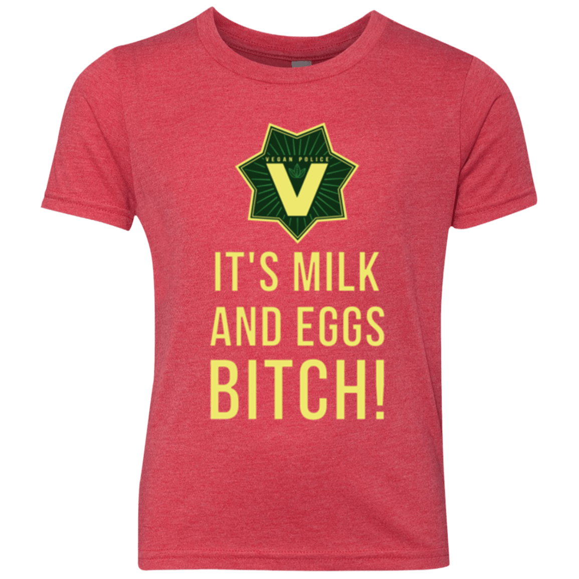 T-Shirts Vintage Red / YXS Milk and Eggs Youth Triblend T-Shirt